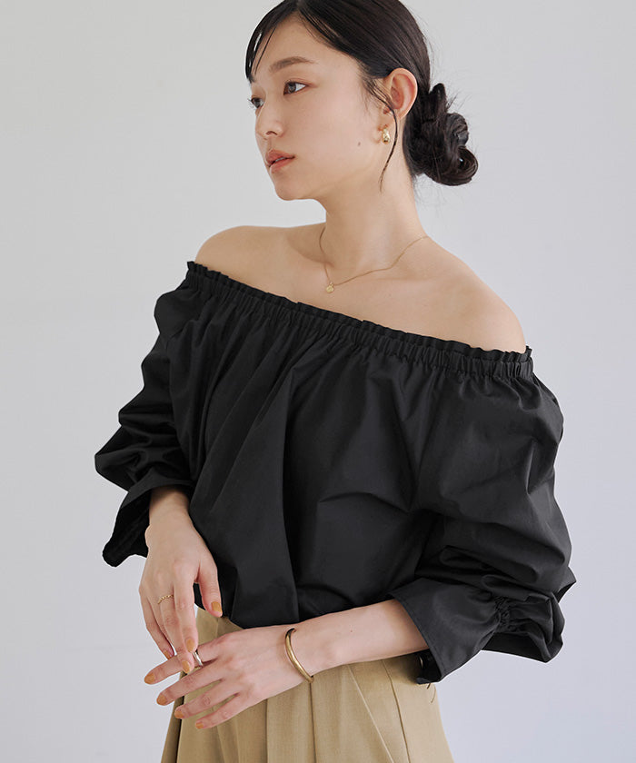 Titivate 2way candy sleeve blouse