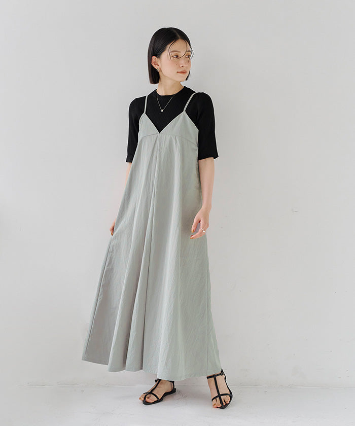 ティティベイト titivate ワイドタックキャミソールワンピース