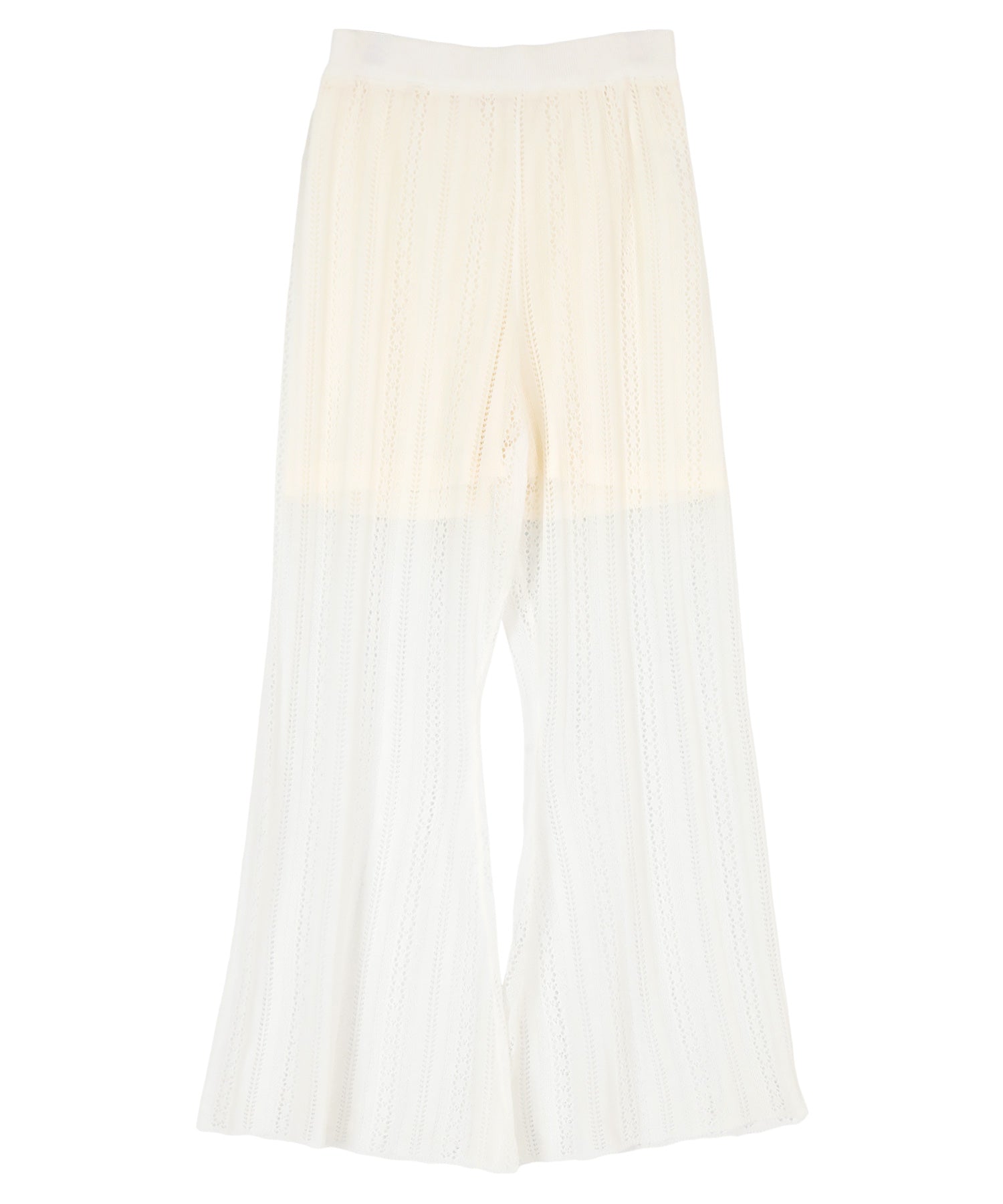 Titivate titivate lace flare knit pants