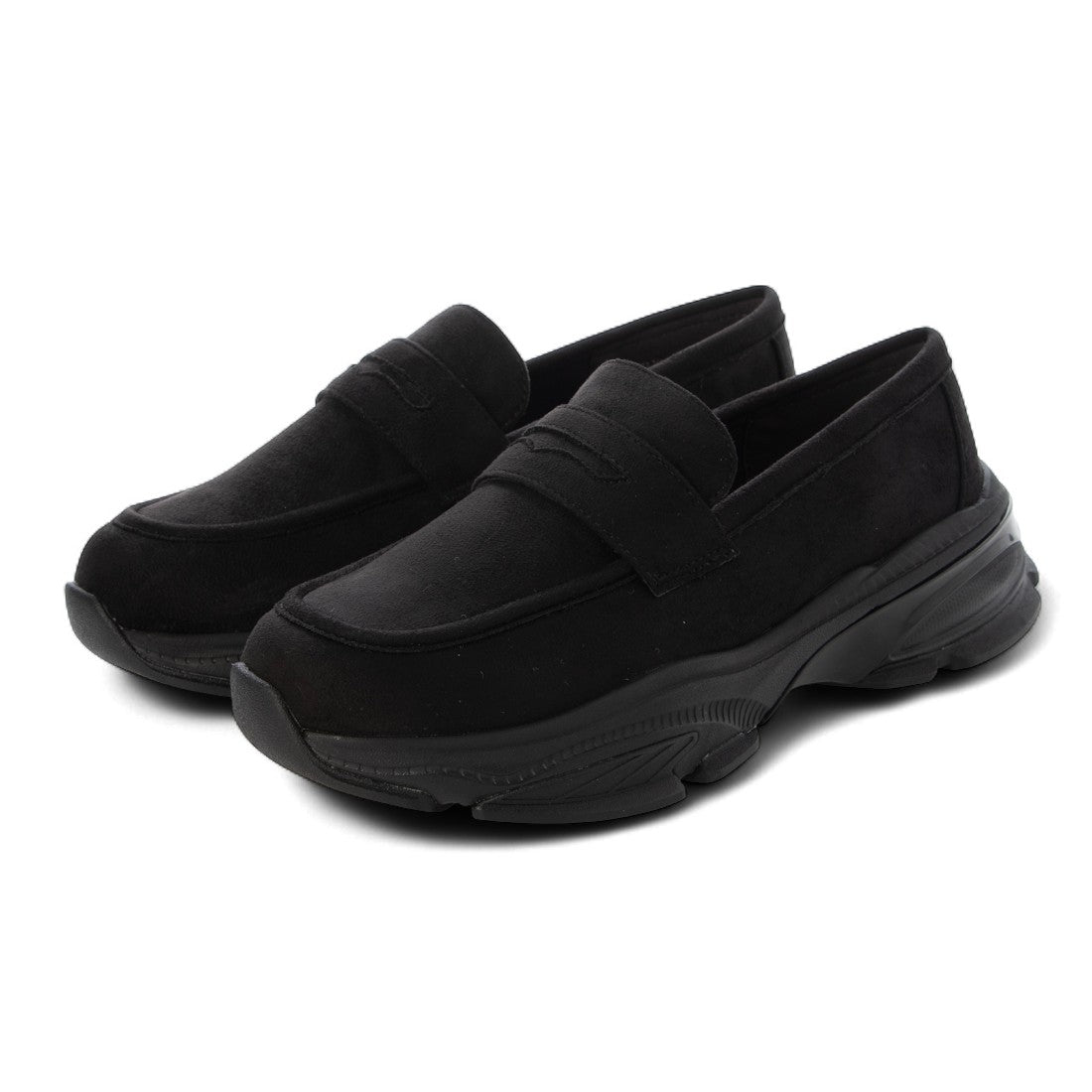 ティアッド TIAD. ウォーターレジスト・スニーカーローファー （ブラックスエード） ブラックスエード