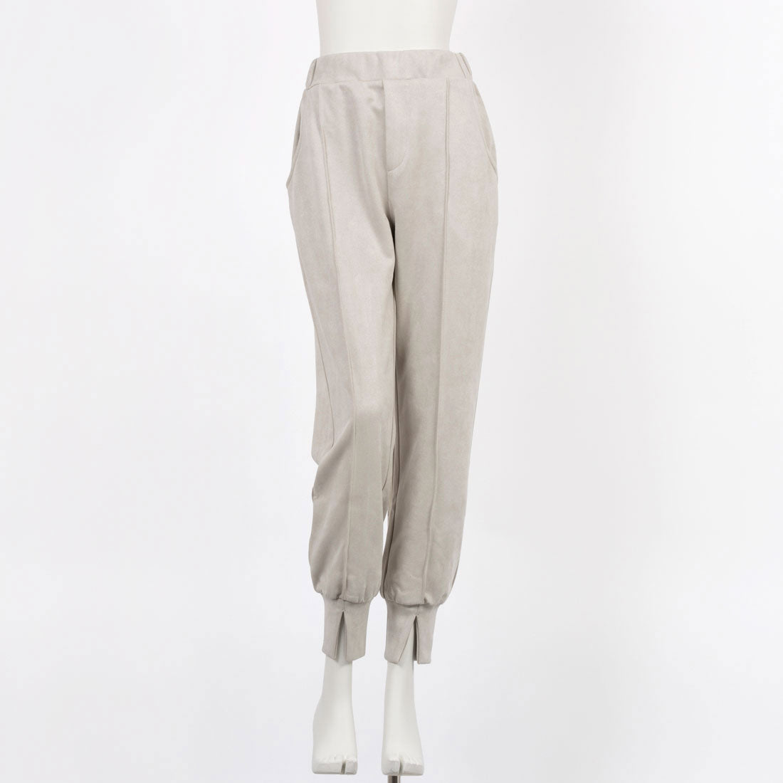 ティトューラ titular ストレッチフェイクスエードジョガーパンツ （エクリュ） エクリュ