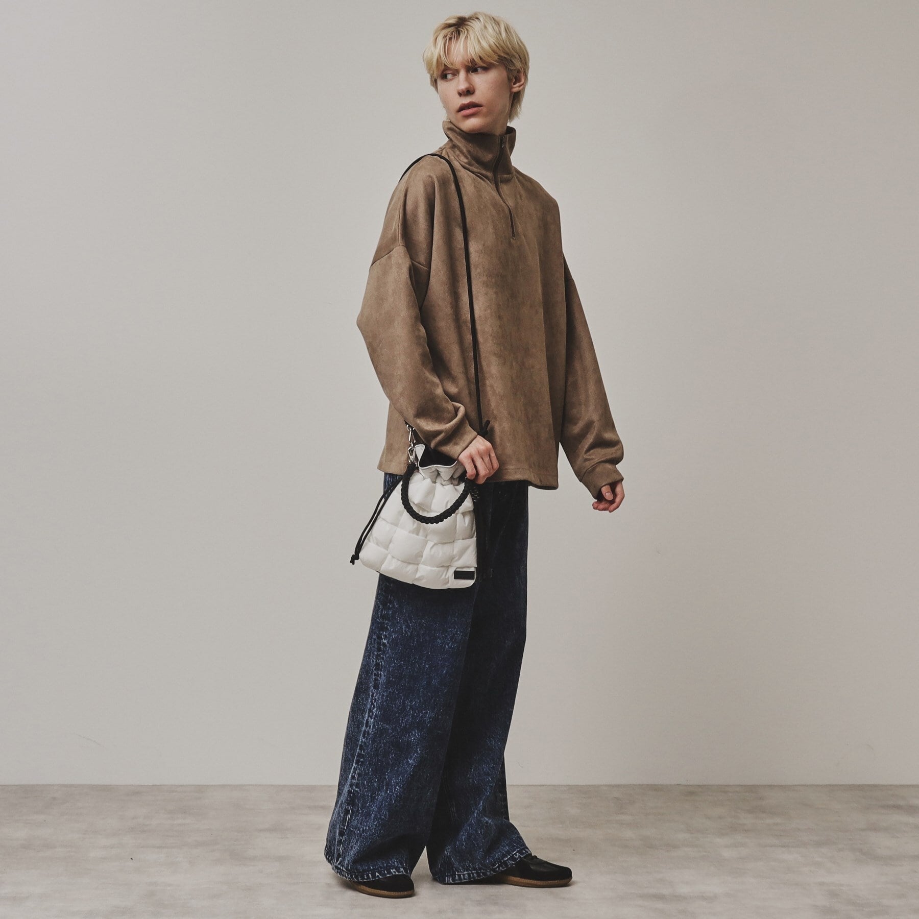 ティーケー タケオ キクチ tk.TAKEO KIKUCHI ADAMPATEK 別注 パテッドイントレ巾着ショルダーバッグ （グレー(512)） グレー(512)