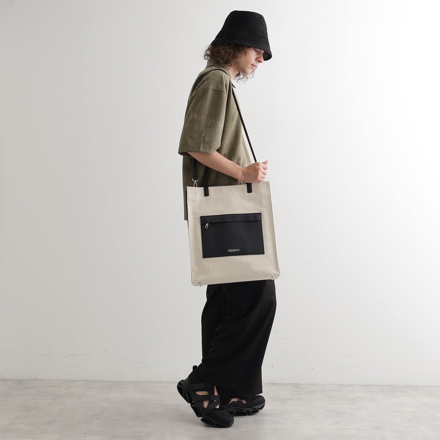 ティーケー タケオ キクチ tk.TAKEO KIKUCHI キャンバスフラットトート （ホワイト(501)） ホワイト(501)