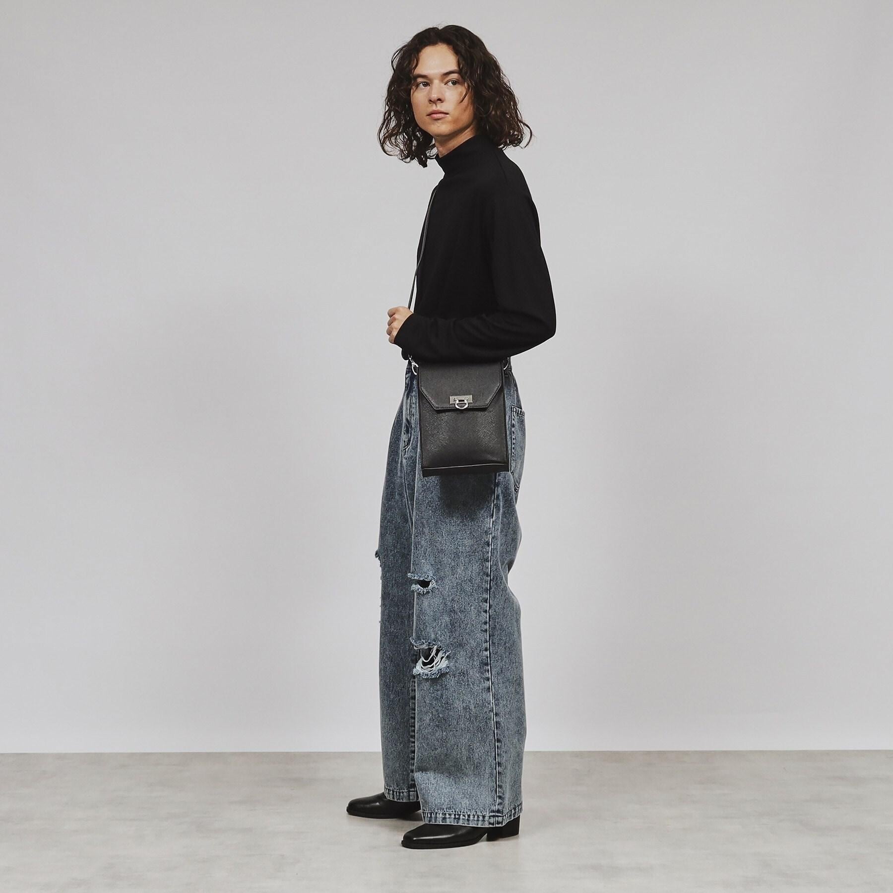 ティーケー タケオ キクチ tk.TAKEO KIKUCHI スクエアボックスショルダーバッグ（ユニセックスアイテム） （グレー(116)） グレー(116)