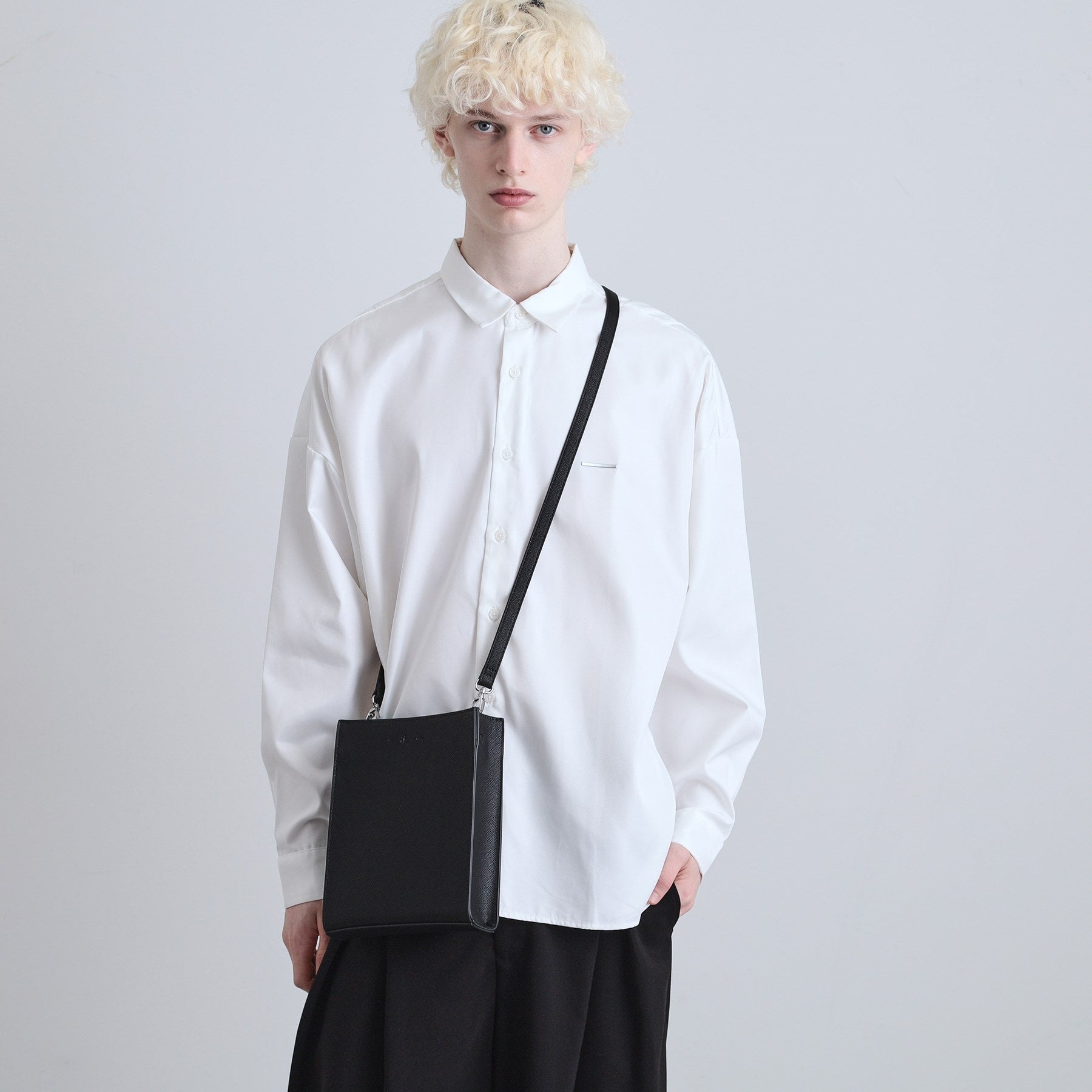 ティーケー タケオ キクチ tk.TAKEO KIKUCHI スクエアボックスショルダーバッグ（ユニセックスアイテム） （グレー(116)） グレー(116)