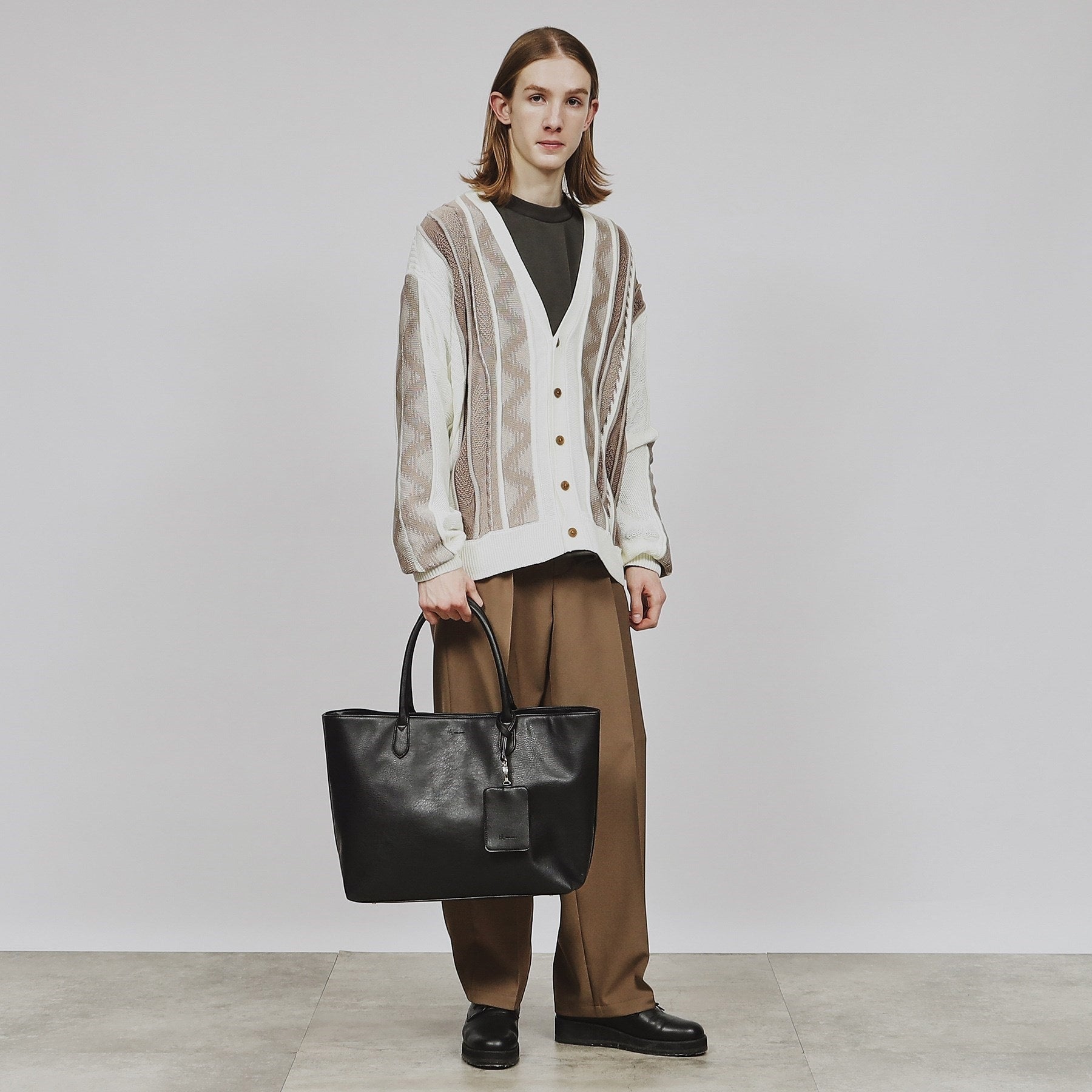 ティーケー タケオ キクチ tk.TAKEO KIKUCHI レザー調トートバッグ （ブルー(093)） ブルー(093)