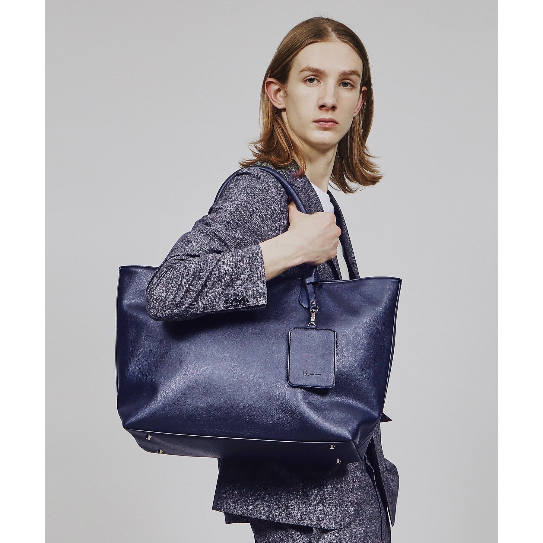 ティーケー タケオ キクチ tk.TAKEO KIKUCHI レザー調トートバッグ （ブルー(093)） ブルー(093)