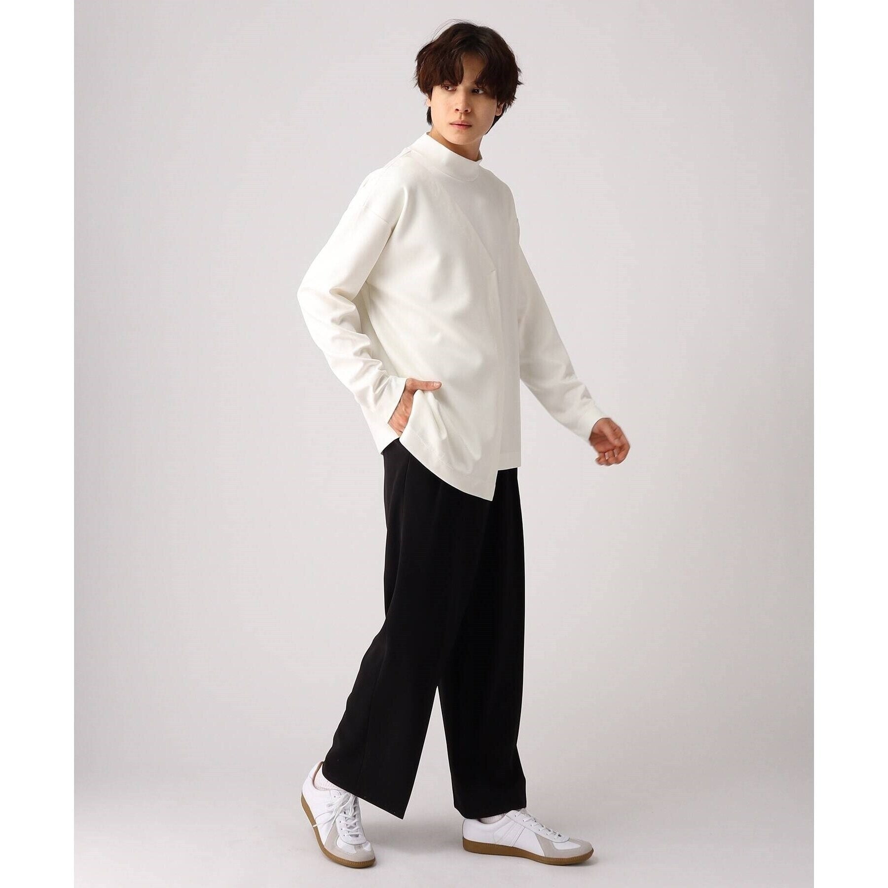 ティーケー タケオ キクチ tk.TAKEO KIKUCHI GERMAN TRAINER 別注レザースニーカー （ホワイト(001)） ホワイト(001)