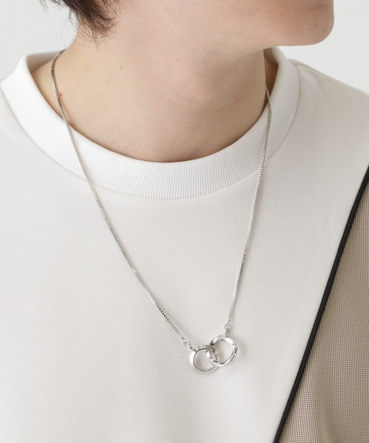 ティーケー タケオ キクチ tk.TAKEO KIKUCHI ダブルリングネックレス （ブラック(619)） ブラック(619)