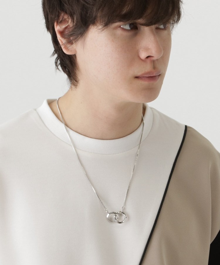 ティーケー タケオ キクチ tk.TAKEO KIKUCHI ダブルリングネックレス （ブラック(619)） ブラック(619)