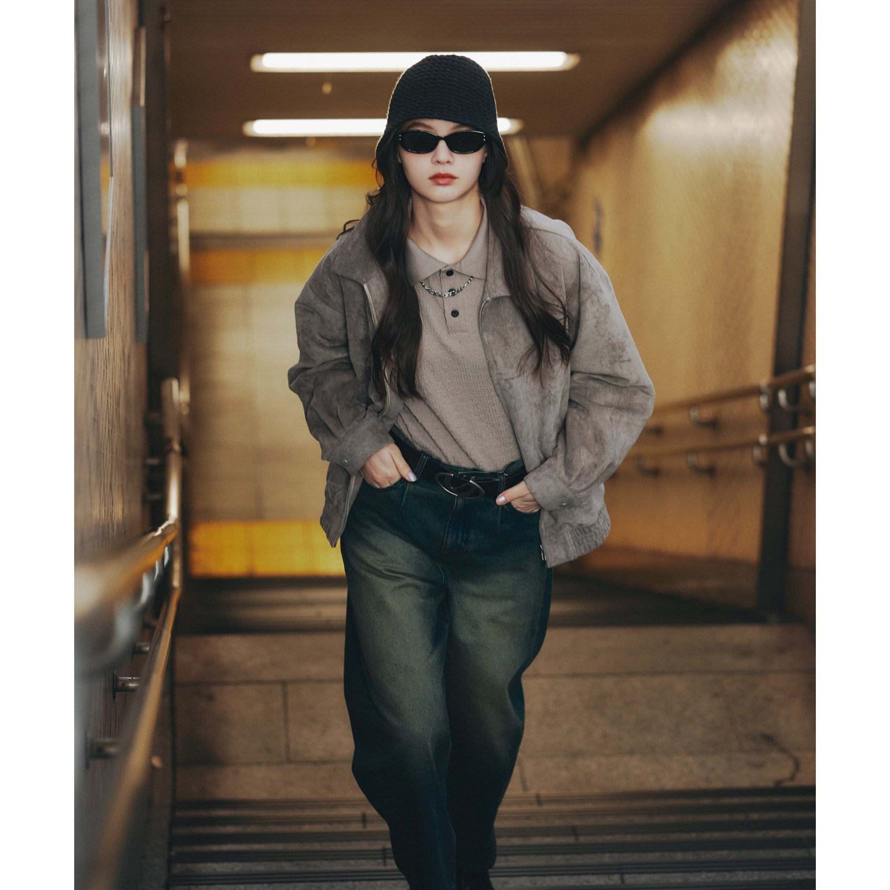 tk.TAKEO KIKUCHI tk.TAKEO KIKUCHI Waffle Knit Bucket Hat