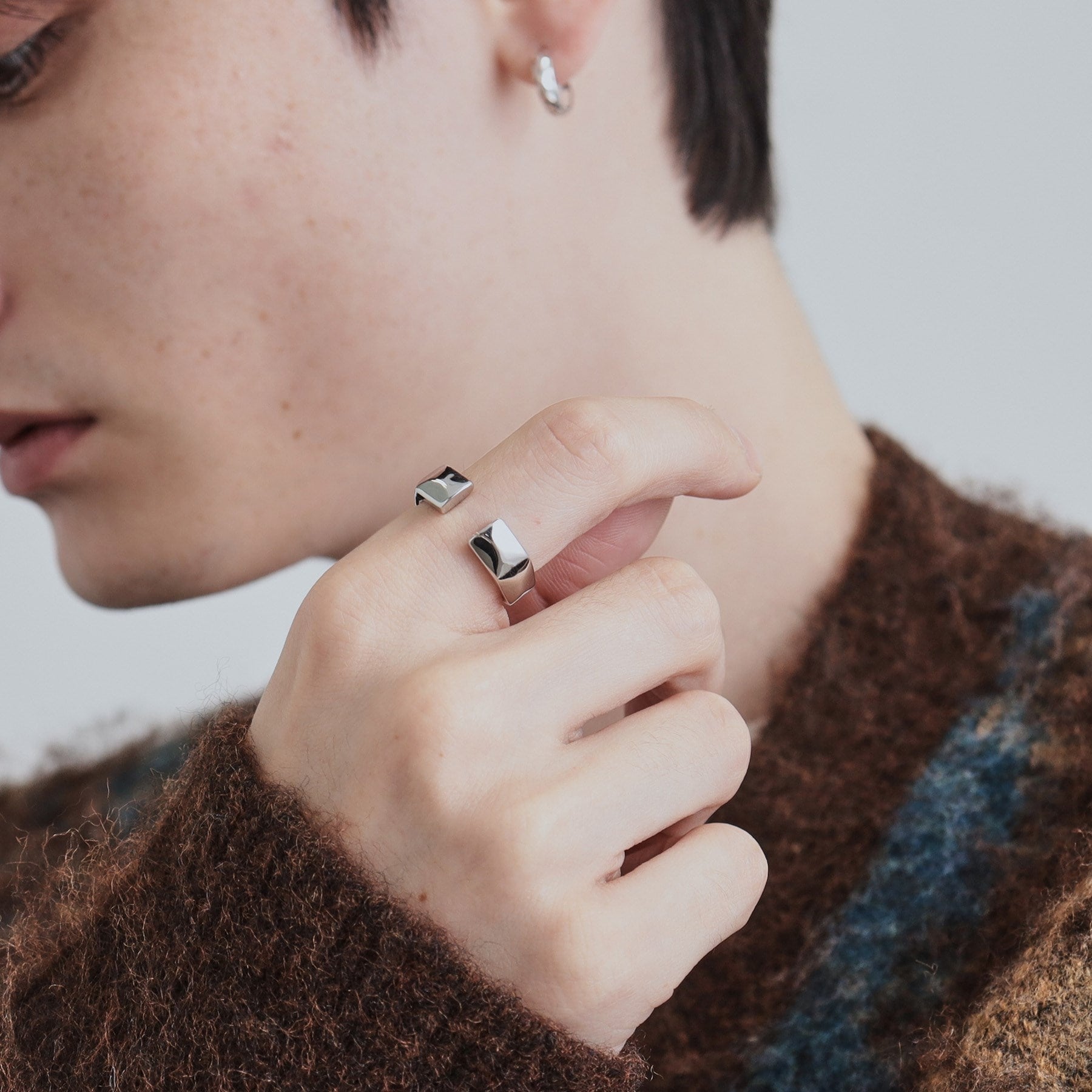 ティーケー タケオ キクチ tk.TAKEO KIKUCHI 【2WAY】シックスキマリング （シルバー(106)） シルバー(106)