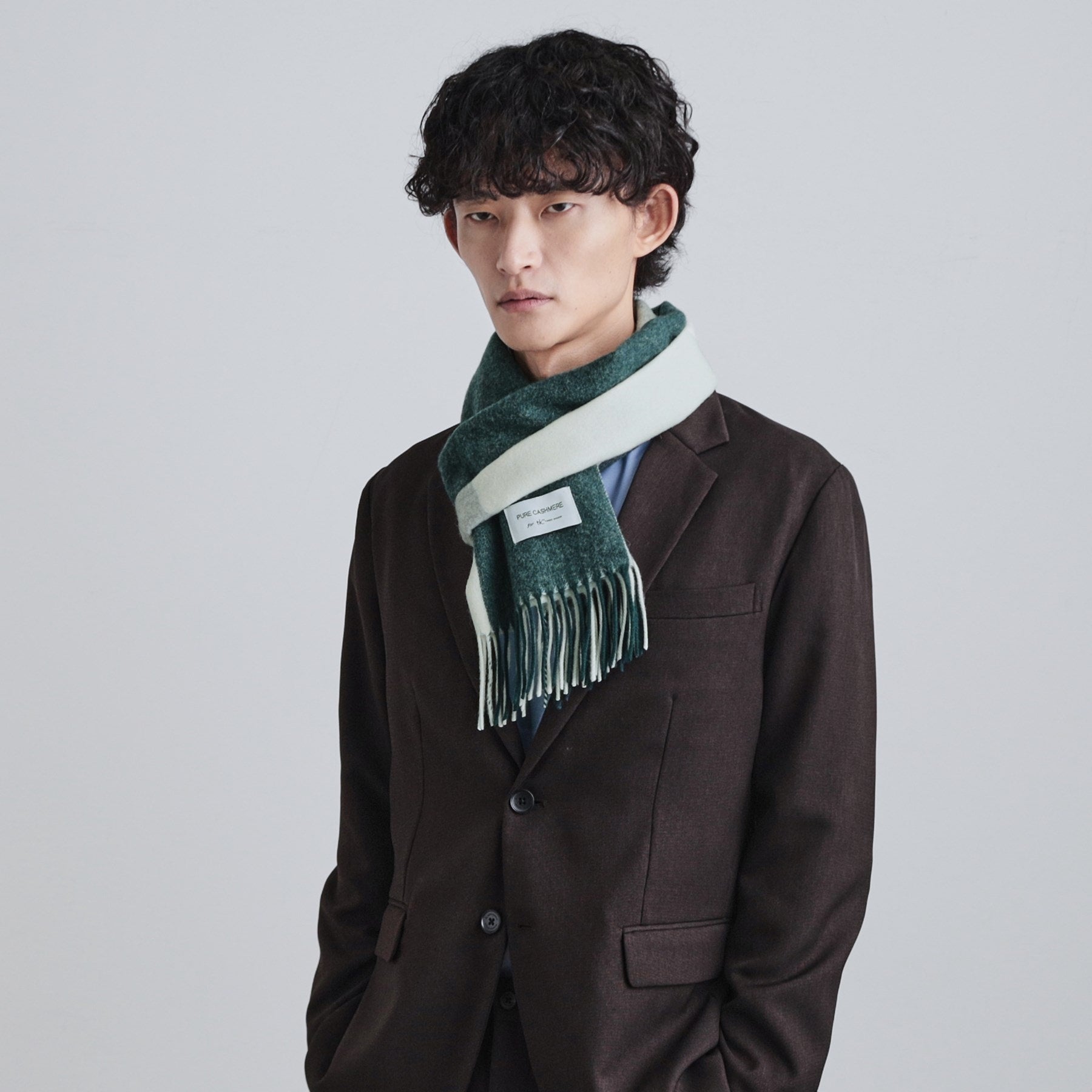 ティーケー タケオ キクチ tk.TAKEO KIKUCHI 【カシミヤ100％】ピュアカシミヤセパレートマフラー （ボルドー(564)） ボルドー(564)