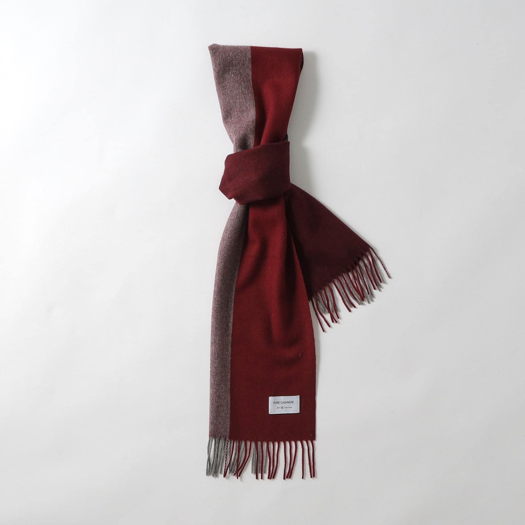 ティーケー タケオ キクチ tk.TAKEO KIKUCHI 【カシミヤ100％】ピュアカシミヤセパレートマフラー （ボルドー(564)） ボルドー(564)