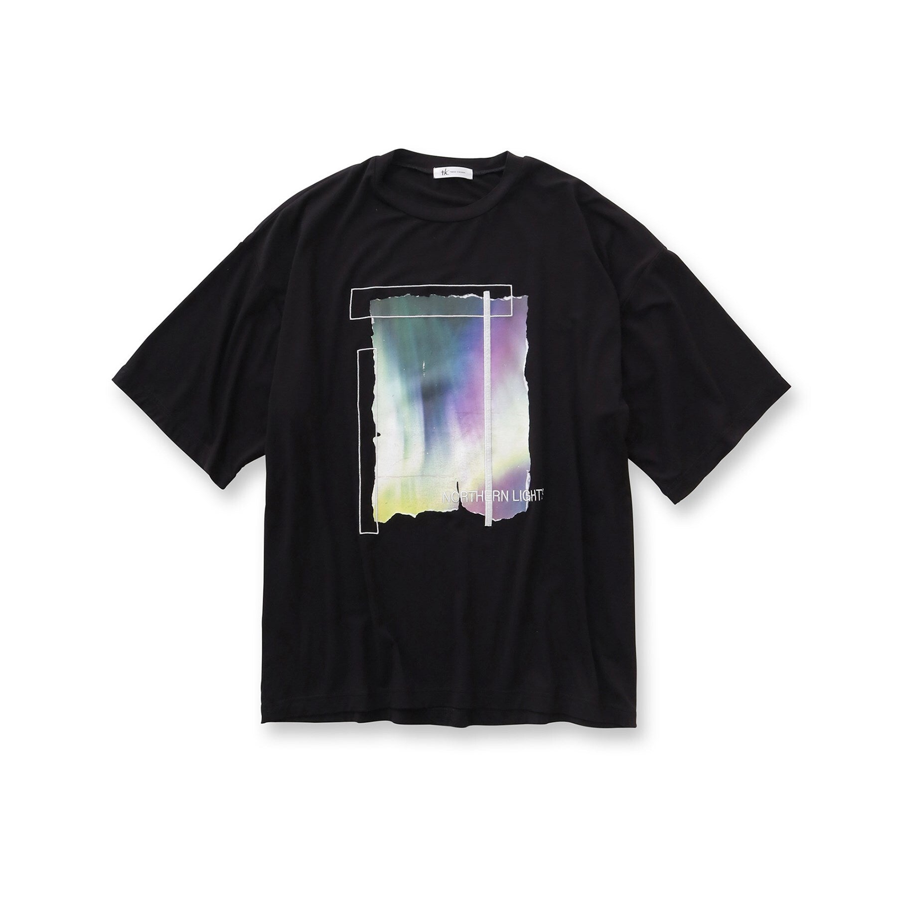 tk.TAKEO KIKUCHI tk.TAKEO KIKUCHI Aurora Print Draped T-Shirt