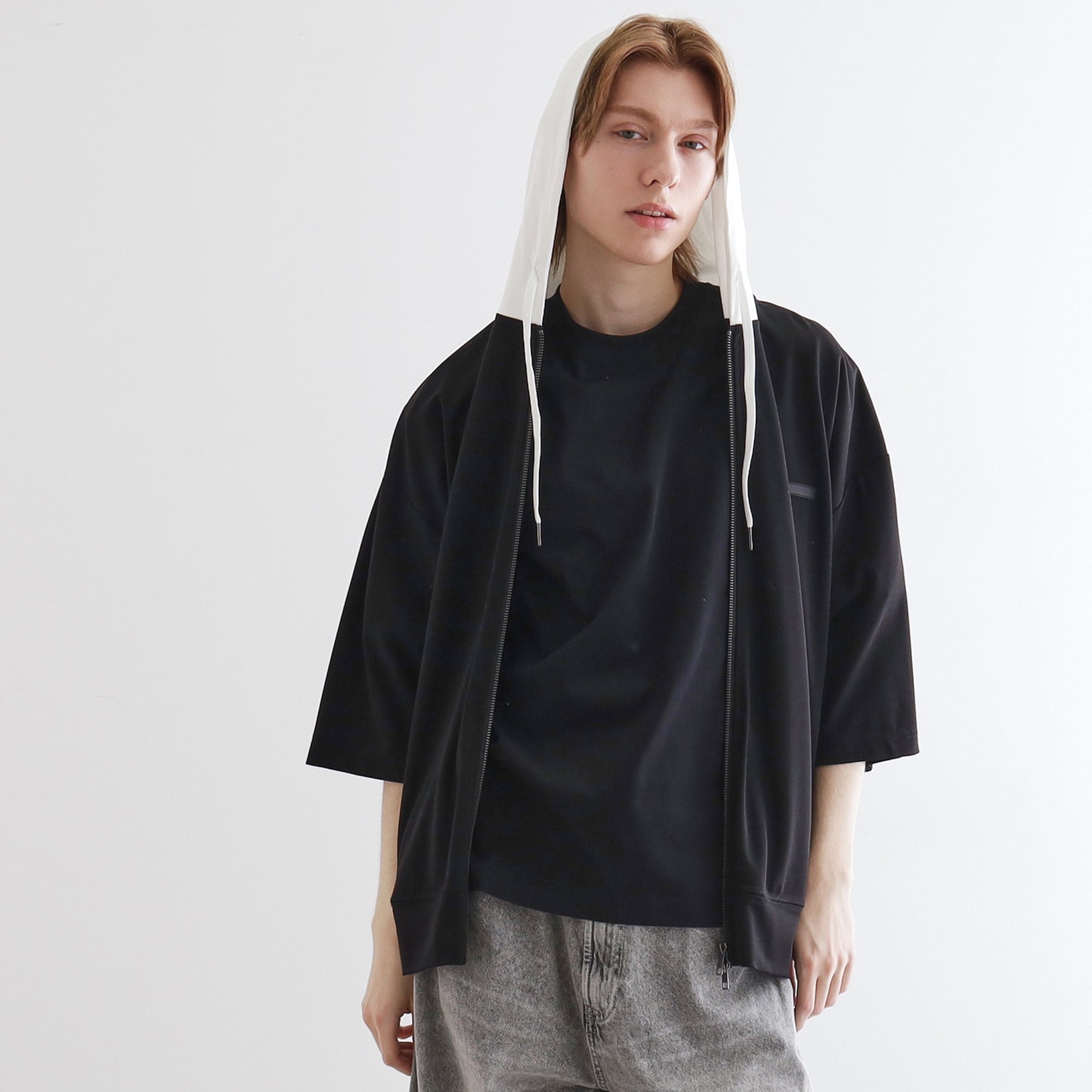 ティーケー タケオ キクチ tk.TAKEO KIKUCHI オーバージップパーカ （ブラック(519)） ブラック(519)