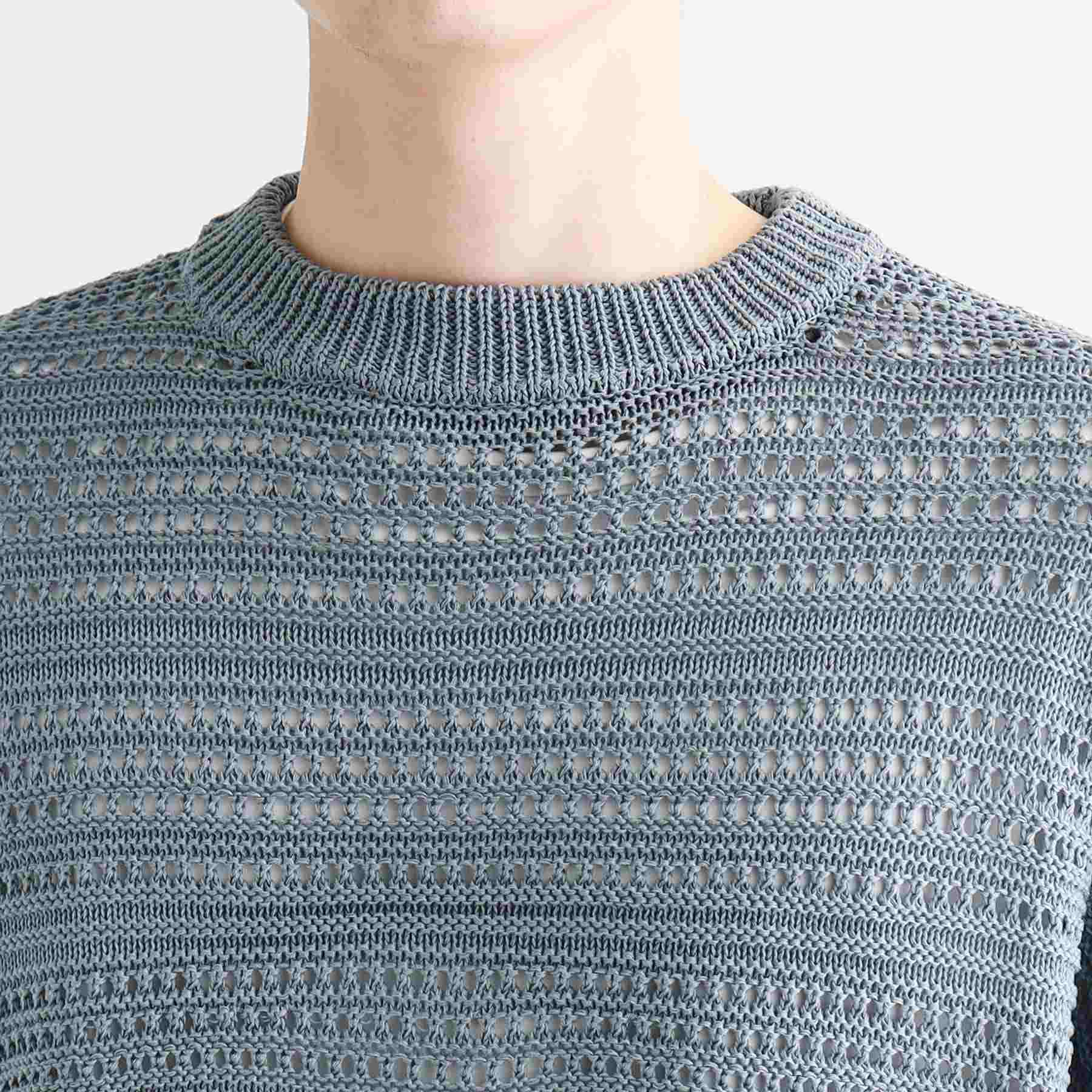 ティーケー タケオ キクチ tk.TAKEO KIKUCHI 透かしクルーニット （チャコールグレー(014)） チャコールグレー(014)