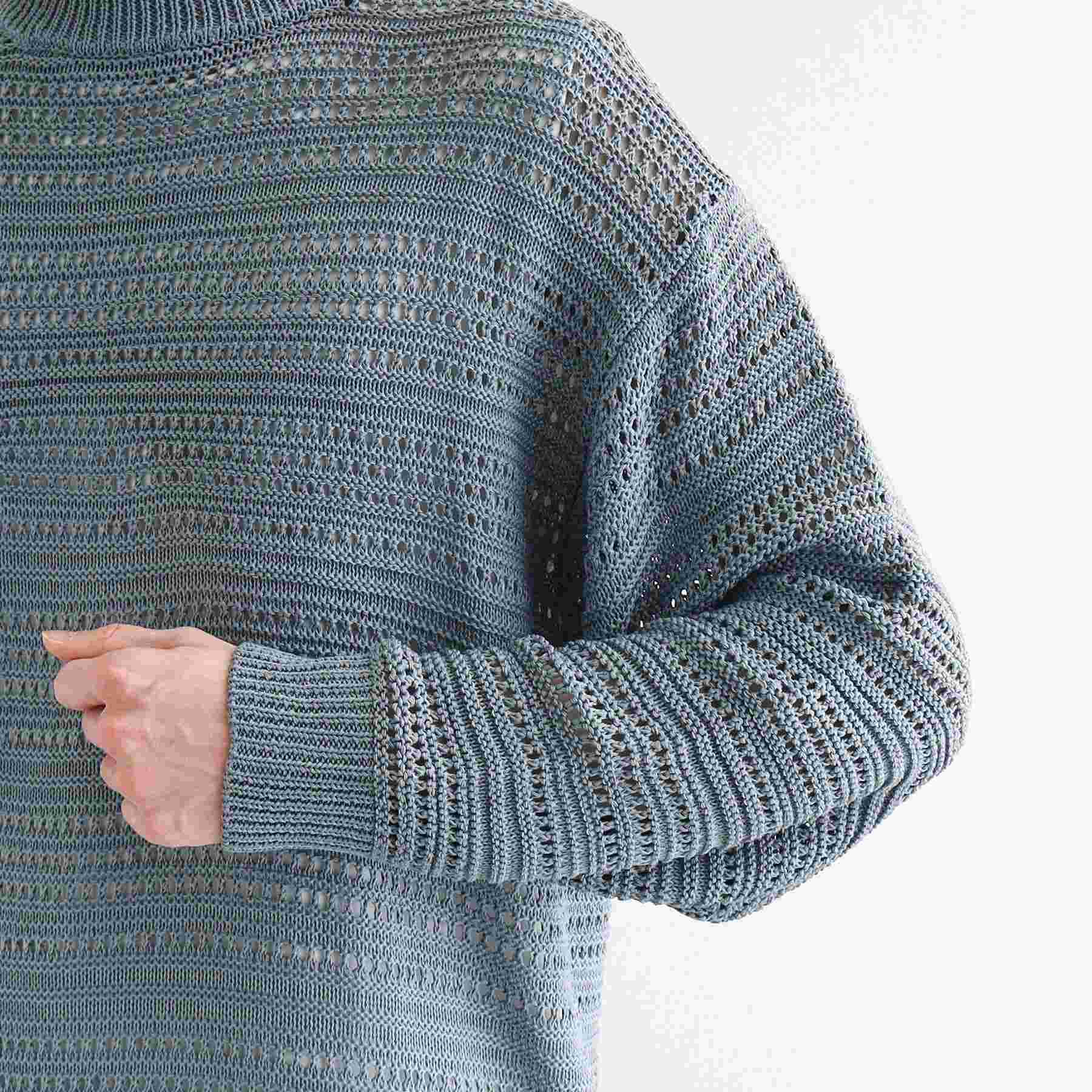 ティーケー タケオ キクチ tk.TAKEO KIKUCHI 透かしクルーニット （チャコールグレー(014)） チャコールグレー(014)