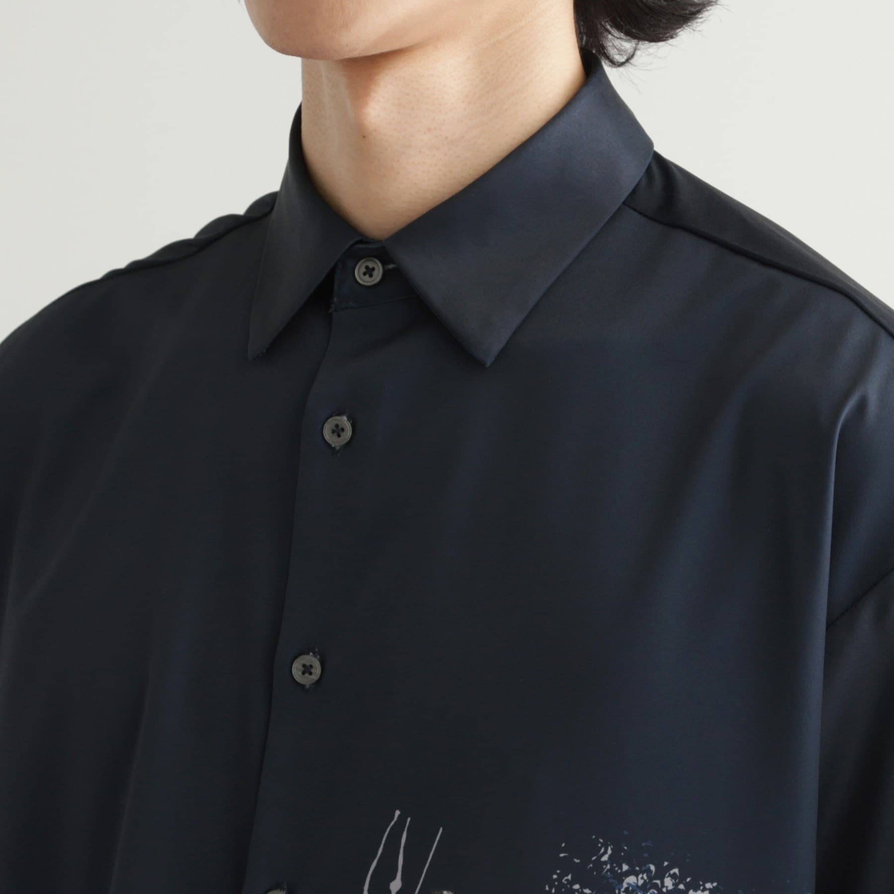 ティーケー タケオ キクチ tk.TAKEO KIKUCHI ペイント半袖シャツ （ネイビー(494)） ネイビー(494)