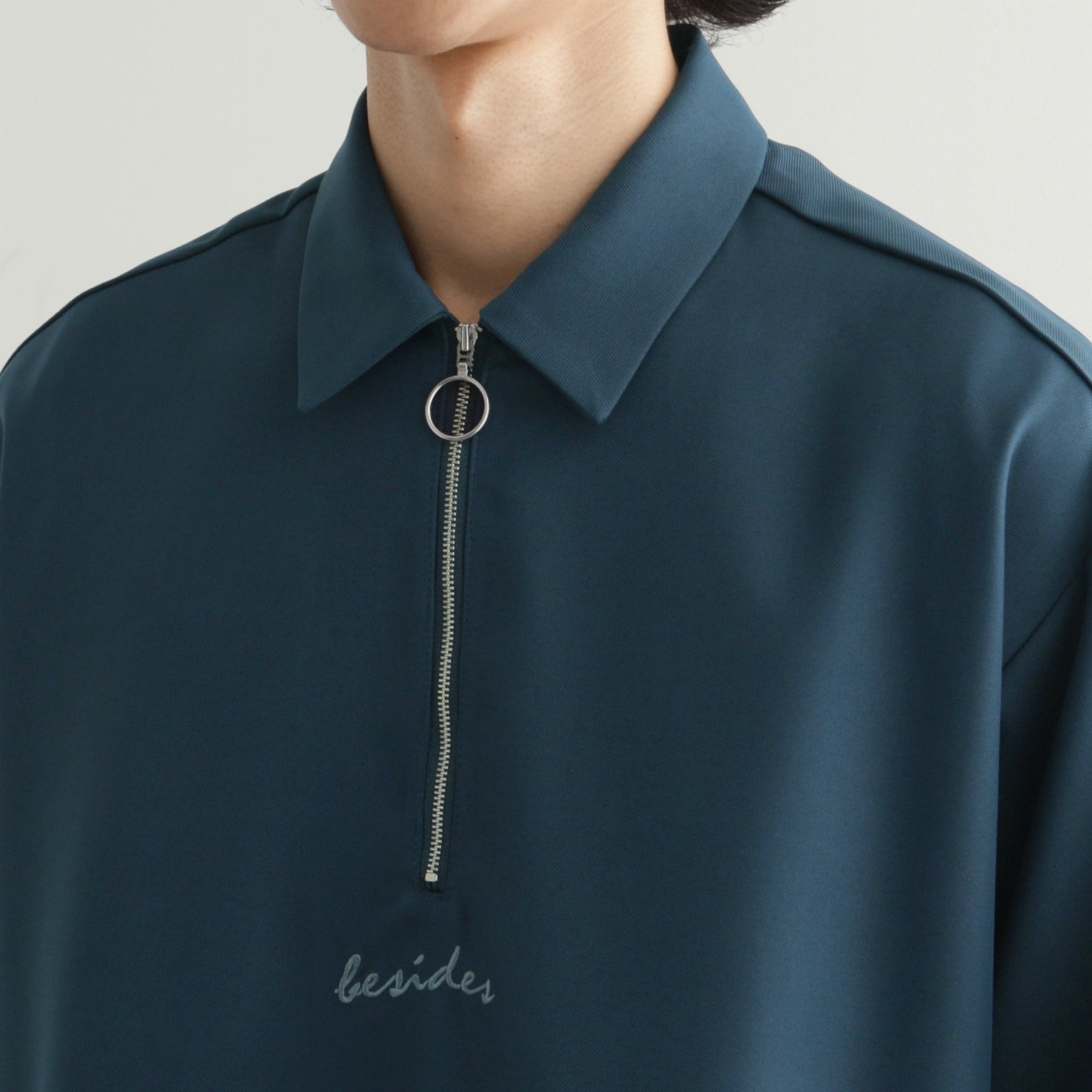 ティーケー タケオ キクチ tk.TAKEO KIKUCHI エンブロハーフジップシャツ （ブルー(093)） ブルー(093)