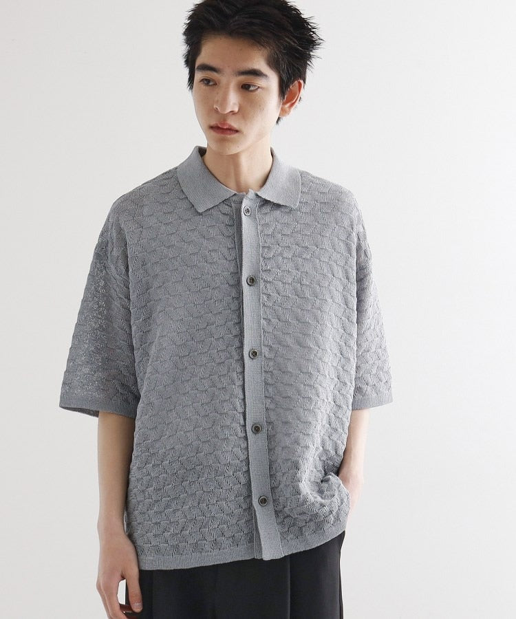 ティーケー タケオ キクチ tk.TAKEO KIKUCHI ニットポロカーディガン （ライトグレー(011)） ライトグレー(011)