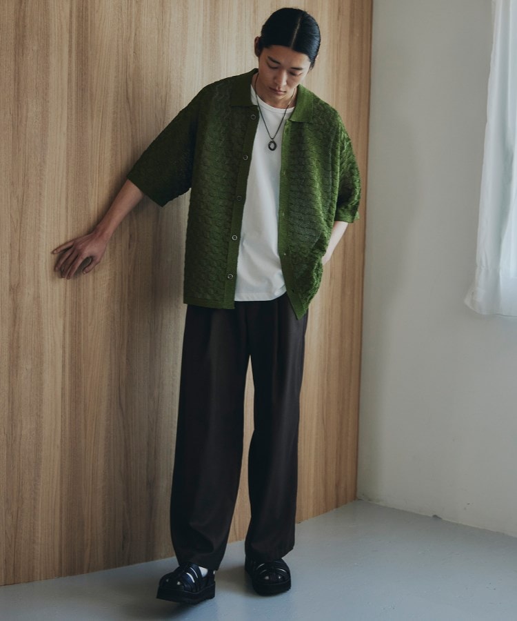 ティーケー タケオ キクチ tk.TAKEO KIKUCHI ニットポロカーディガン （ライトグレー(011)） ライトグレー(011)