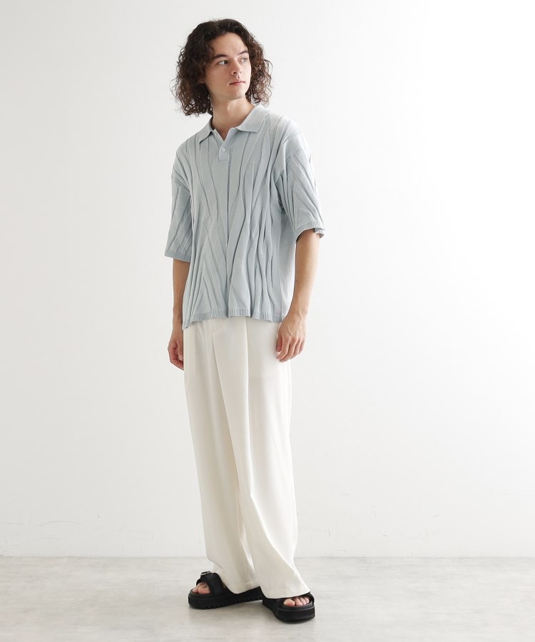 ティーケー タケオ キクチ tk.TAKEO KIKUCHI ジャカードニットポロ （グレー(012)） グレー(012)