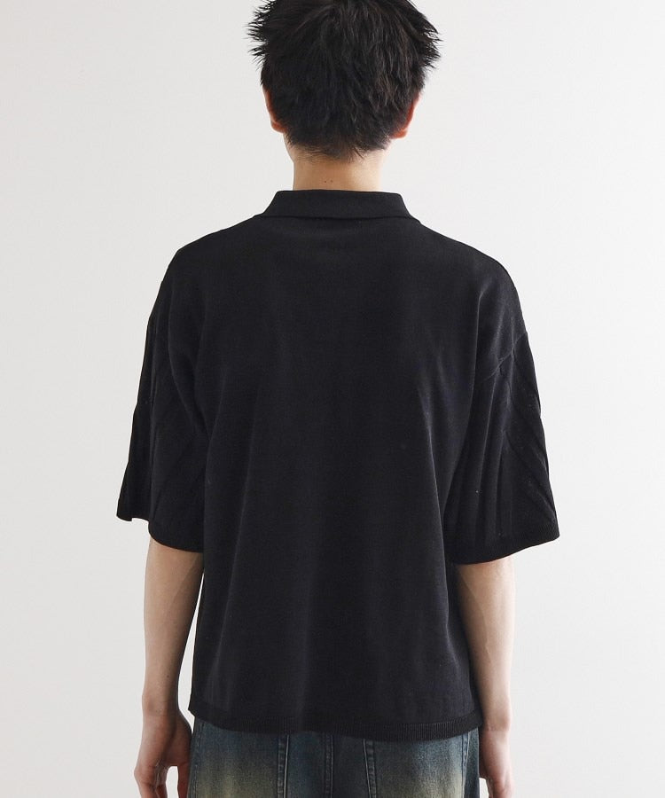 ティーケー タケオ キクチ tk.TAKEO KIKUCHI ジャカードニットポロ （グレー(012)） グレー(012)