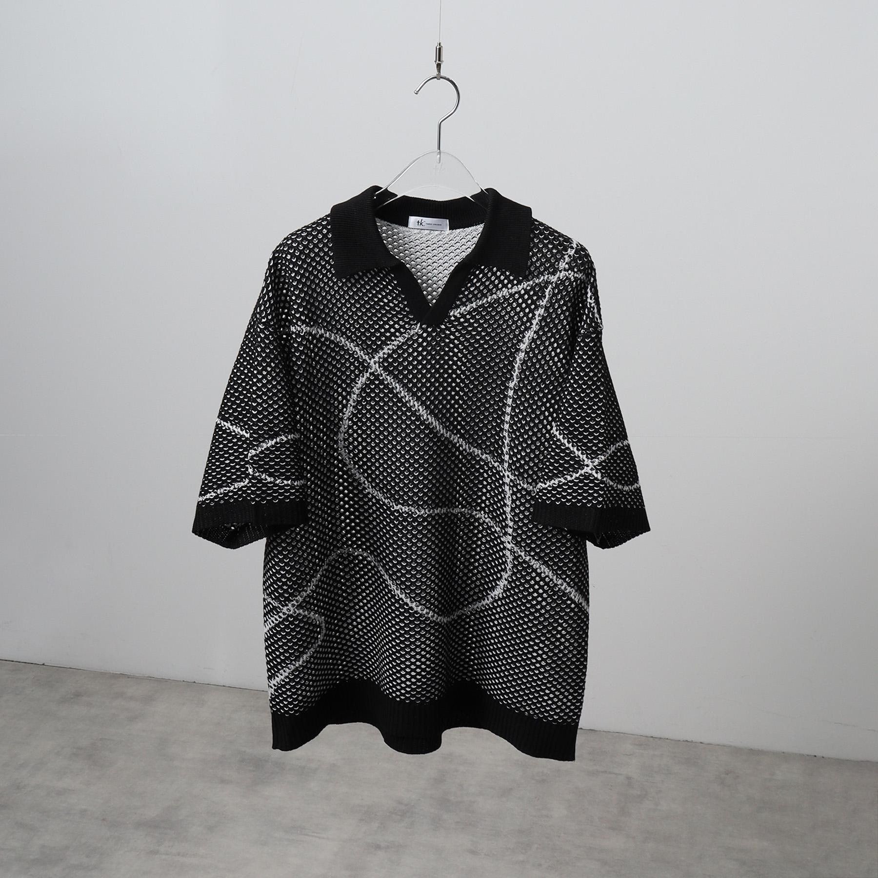 ティーケー タケオ キクチ tk.TAKEO KIKUCHI ラインアートニットポロ （ホワイト(001)） ホワイト(001)