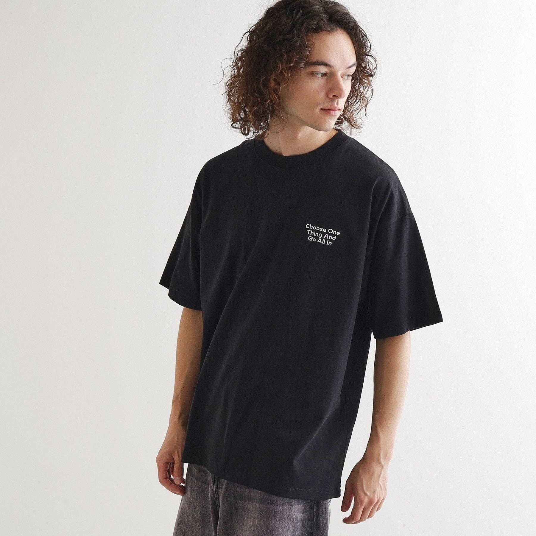 tk.TAKEO KIKUCHI tk.TAKEO KIKUCHI Back Skate Embroidery T-Shirt