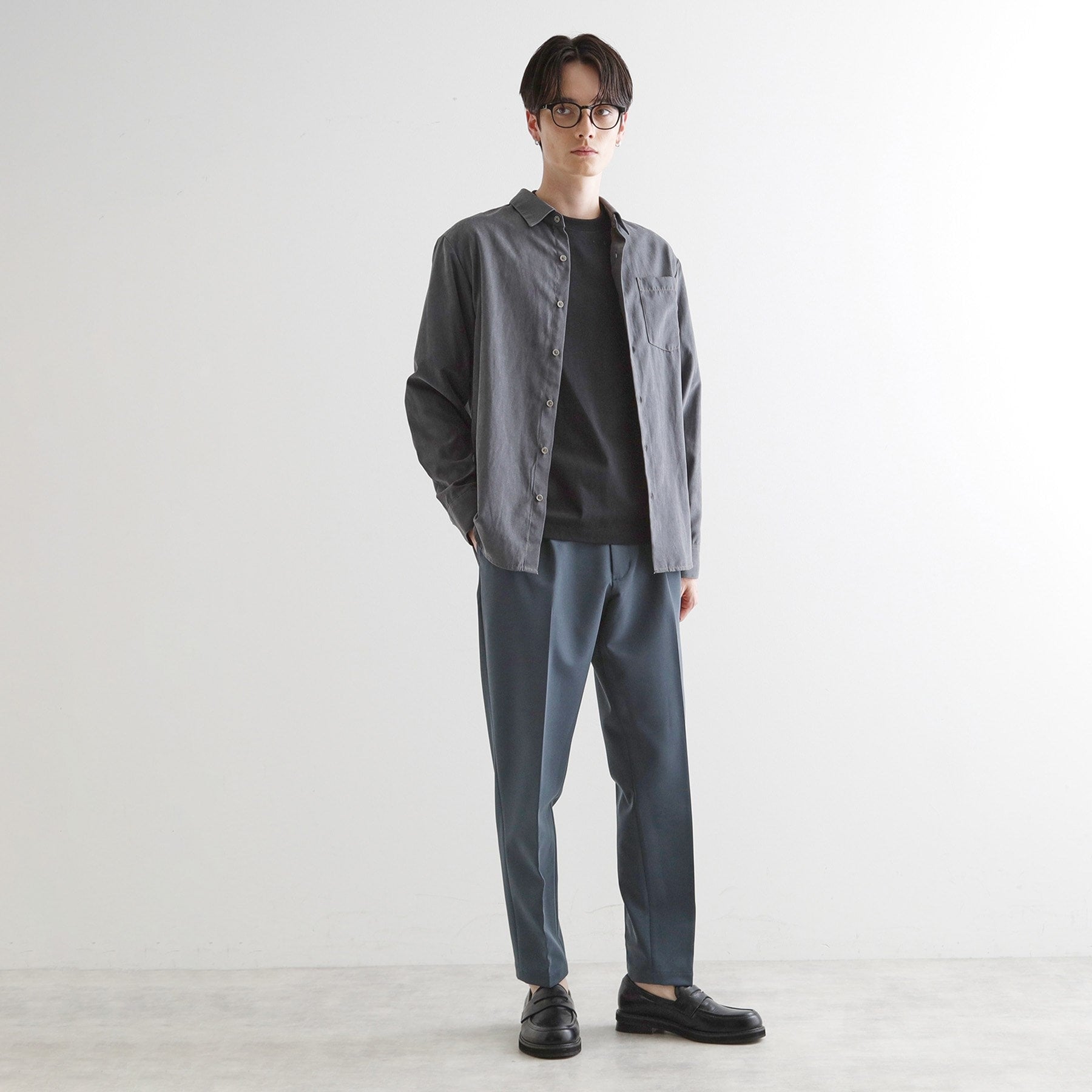 ティーケー タケオ キクチ tk.TAKEO KIKUCHI 【セットアップ対応】360度ストレッチ ワイドテーパードパンツ （ブルー(092)） ブルー(092)