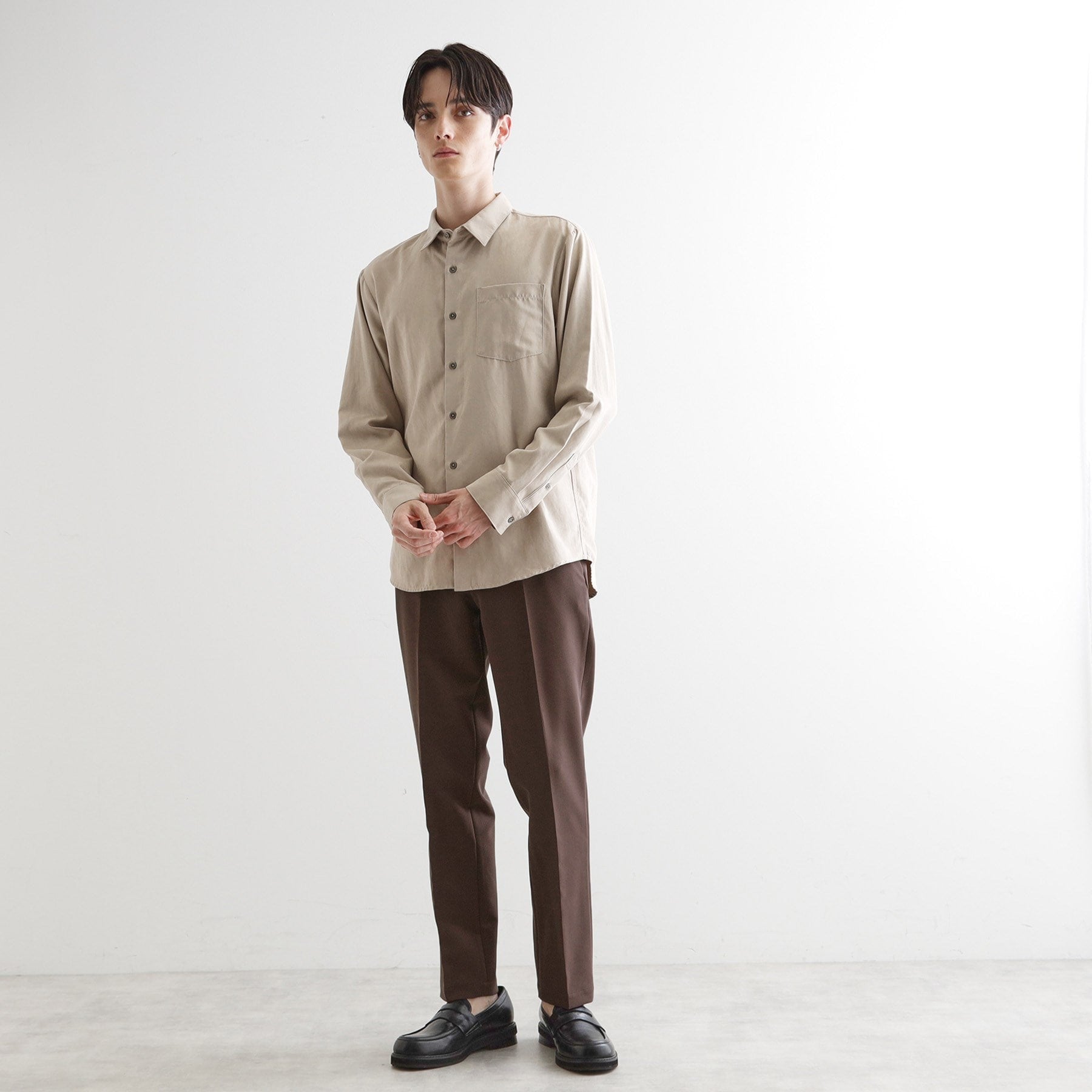 ティーケー タケオ キクチ tk.TAKEO KIKUCHI 【セットアップ対応】360度ストレッチ スリムテーパードパンツ （ブラウン(044)） ブラウン(044)
