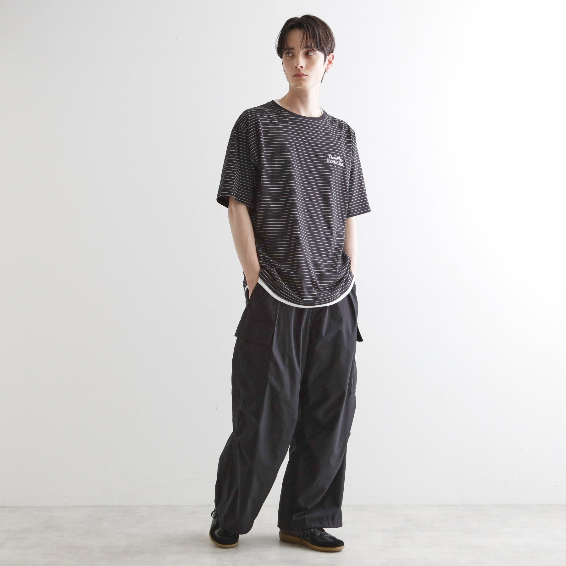ティーケー タケオ キクチ tk.TAKEO KIKUCHI マイクロボーダーフェイクTシャツ （ネイビー(394)） ネイビー(394)