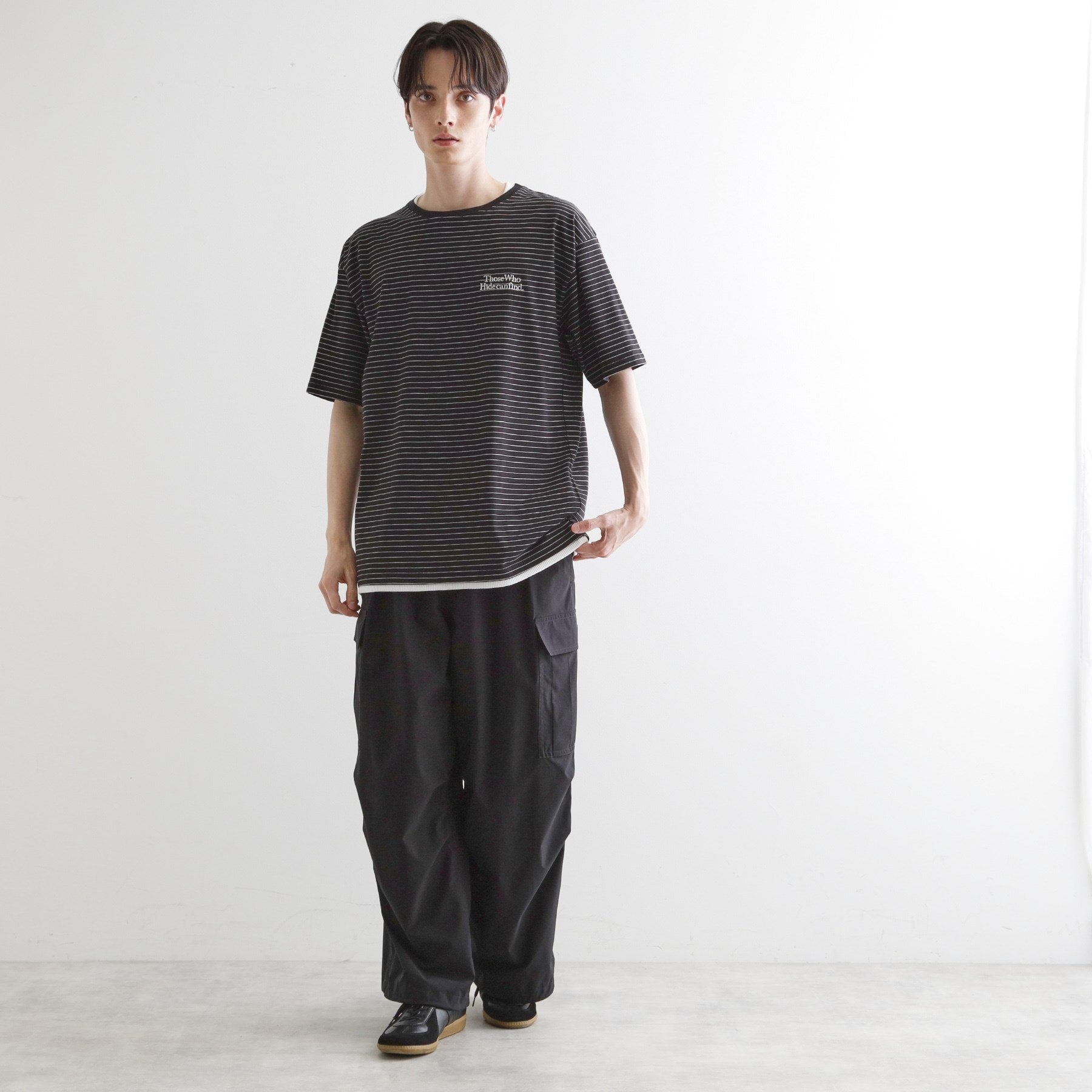ティーケー タケオ キクチ tk.TAKEO KIKUCHI マイクロボーダーフェイクTシャツ （ネイビー(394)） ネイビー(394)