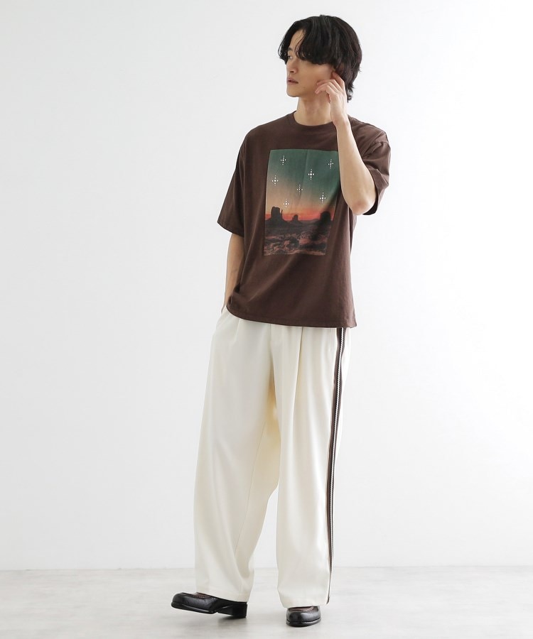 ティーケー タケオ キクチ tk.TAKEO KIKUCHI ウェスタンフォトスタッズTシャツ （ブラック(019)） ブラック(019)