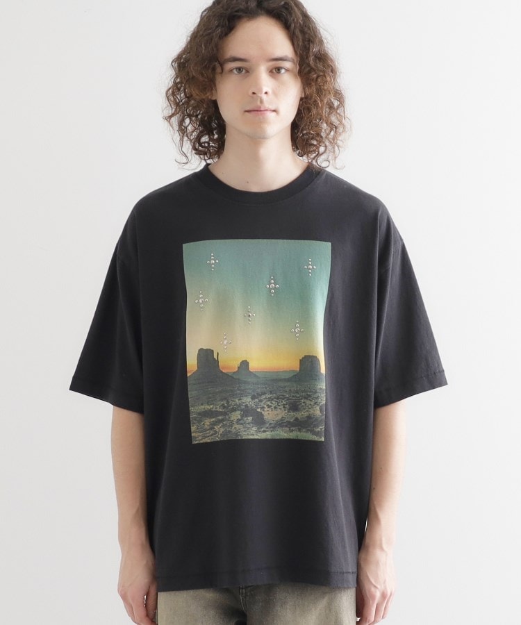 ティーケー タケオ キクチ tk.TAKEO KIKUCHI ウェスタンフォトスタッズTシャツ （ブラック(019)） ブラック(019)
