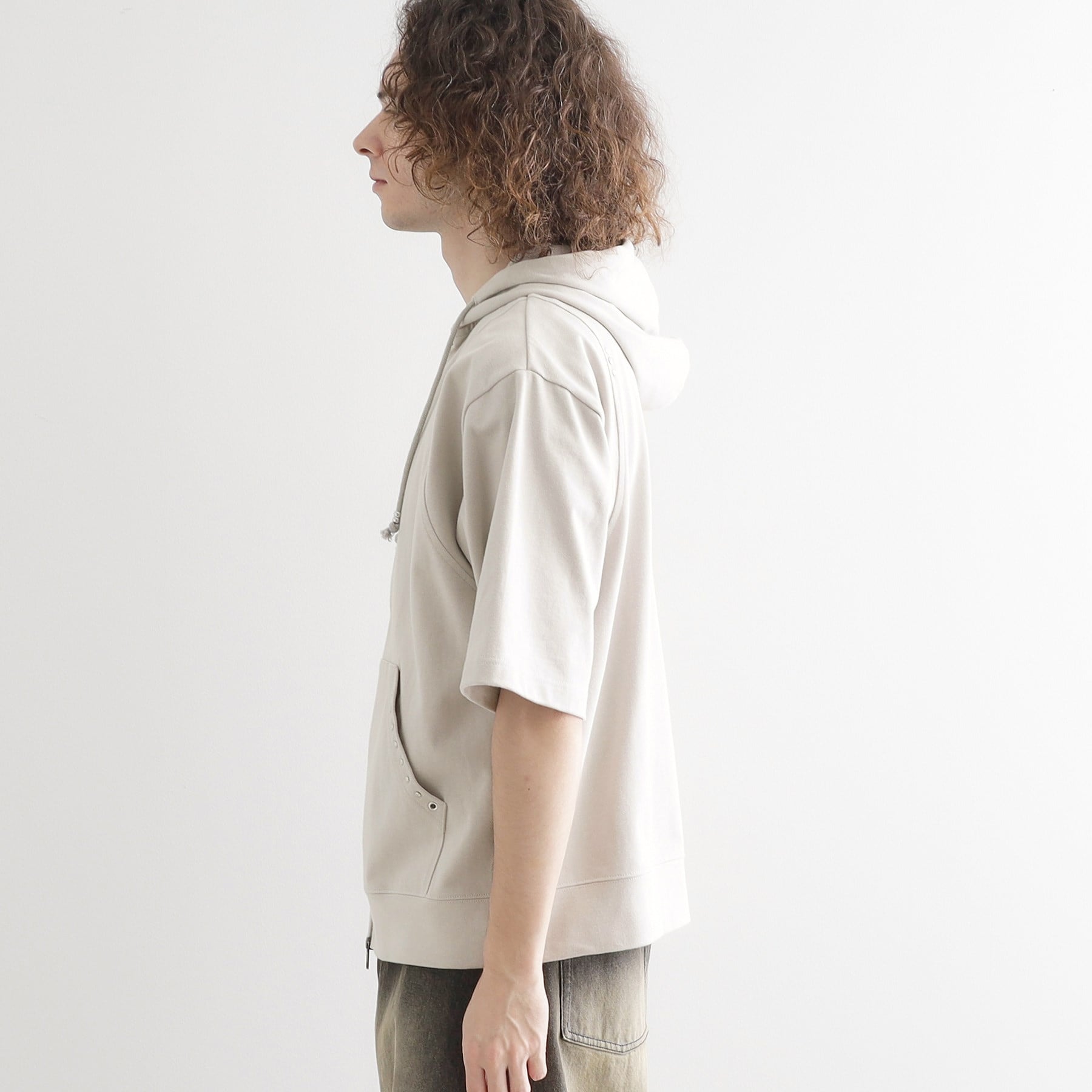 ティーケー タケオ キクチ tk.TAKEO KIKUCHI スタッズ ダブルZIPパーカー （ライトグレー(011)） ライトグレー(011)