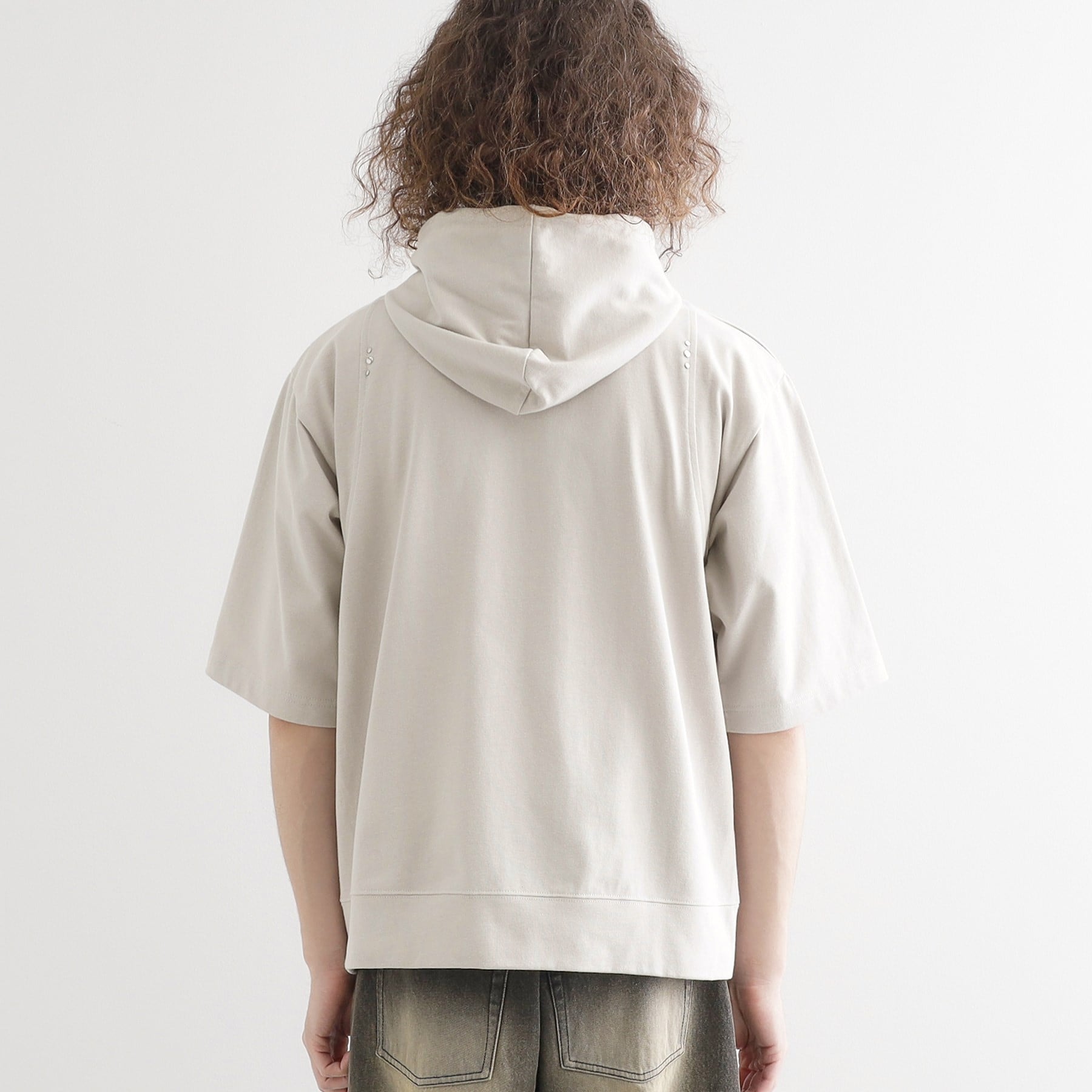 ティーケー タケオ キクチ tk.TAKEO KIKUCHI スタッズ ダブルZIPパーカー （ライトグレー(011)） ライトグレー(011)