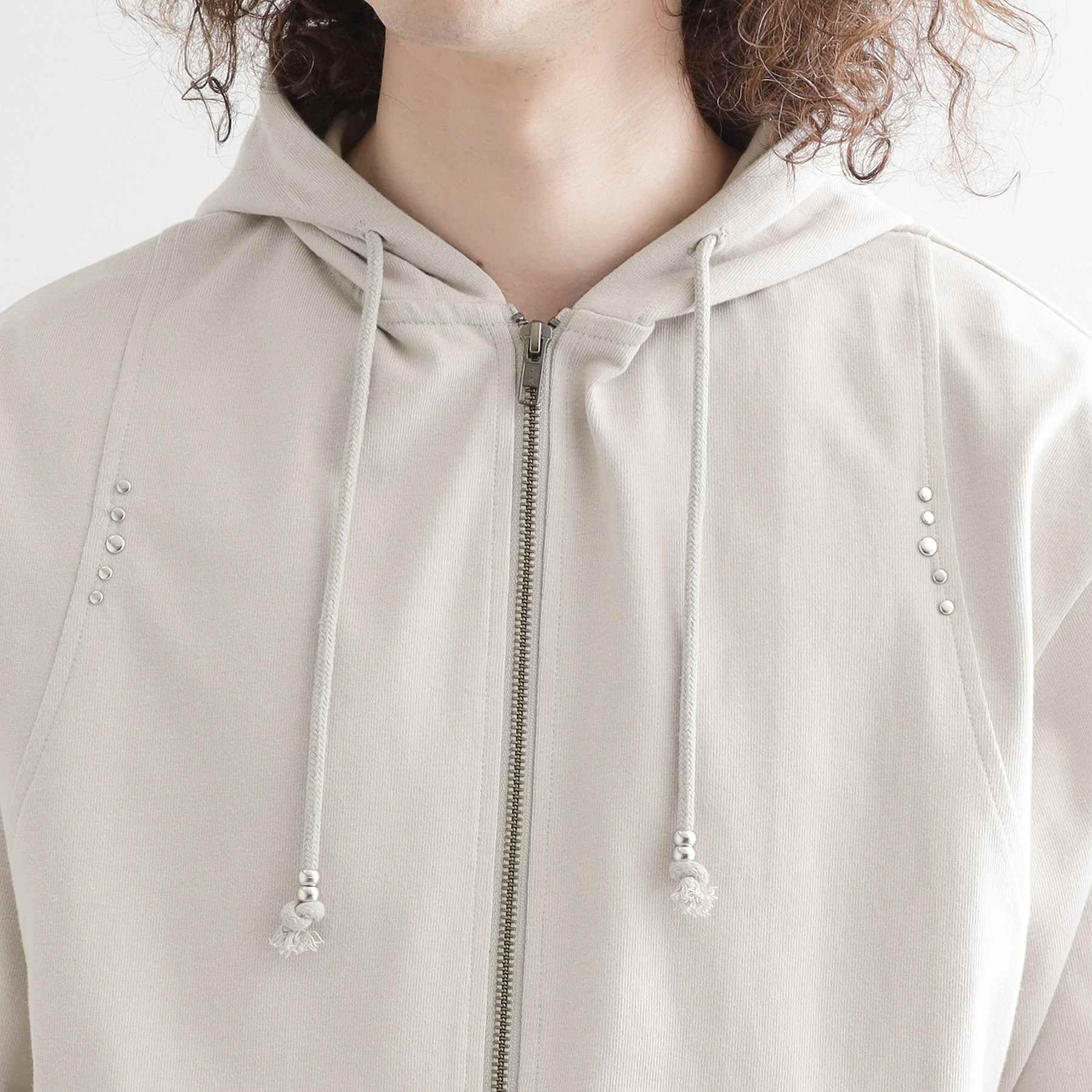 ティーケー タケオ キクチ tk.TAKEO KIKUCHI スタッズ ダブルZIPパーカー （ライトグレー(011)） ライトグレー(011)