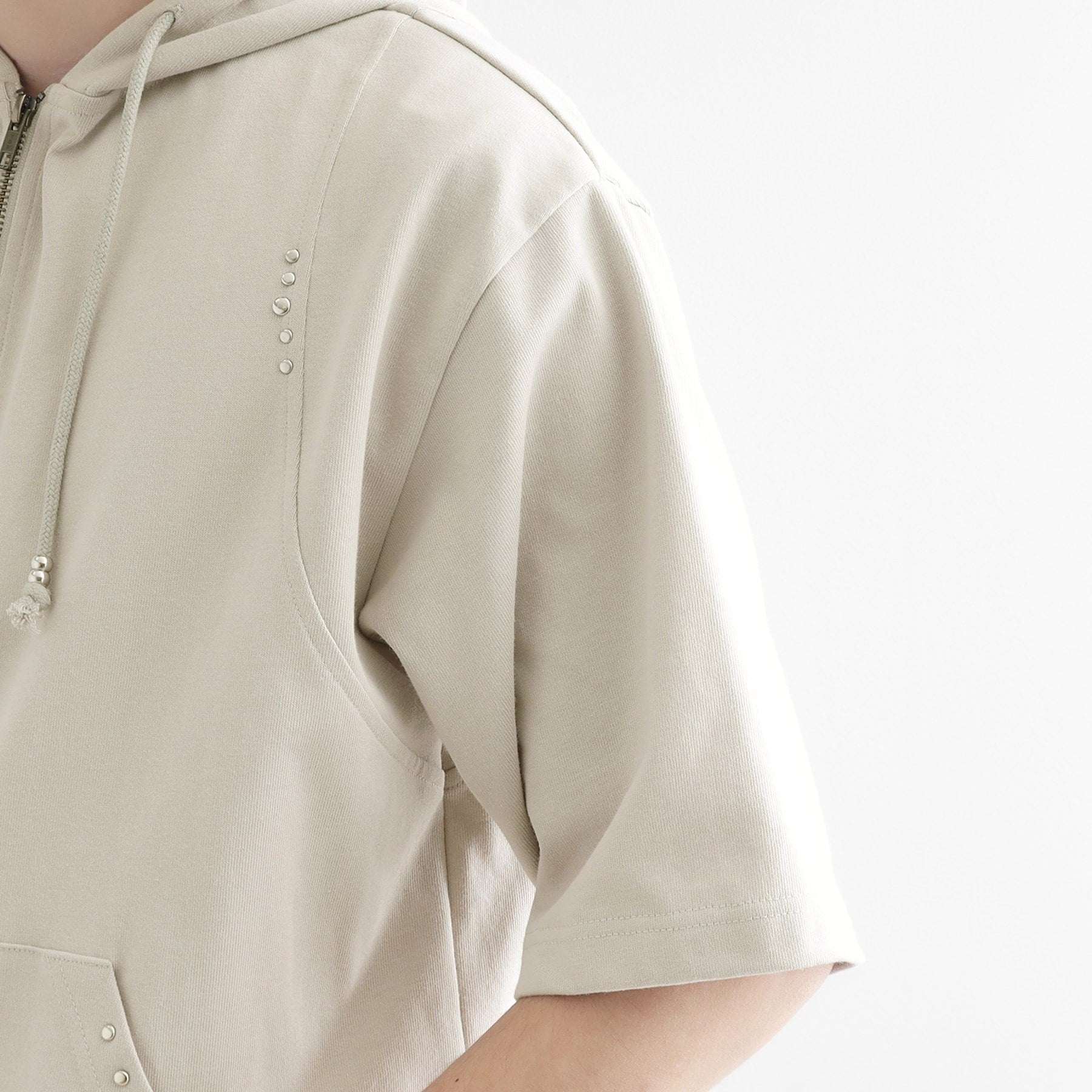 ティーケー タケオ キクチ tk.TAKEO KIKUCHI スタッズ ダブルZIPパーカー （ライトグレー(011)） ライトグレー(011)