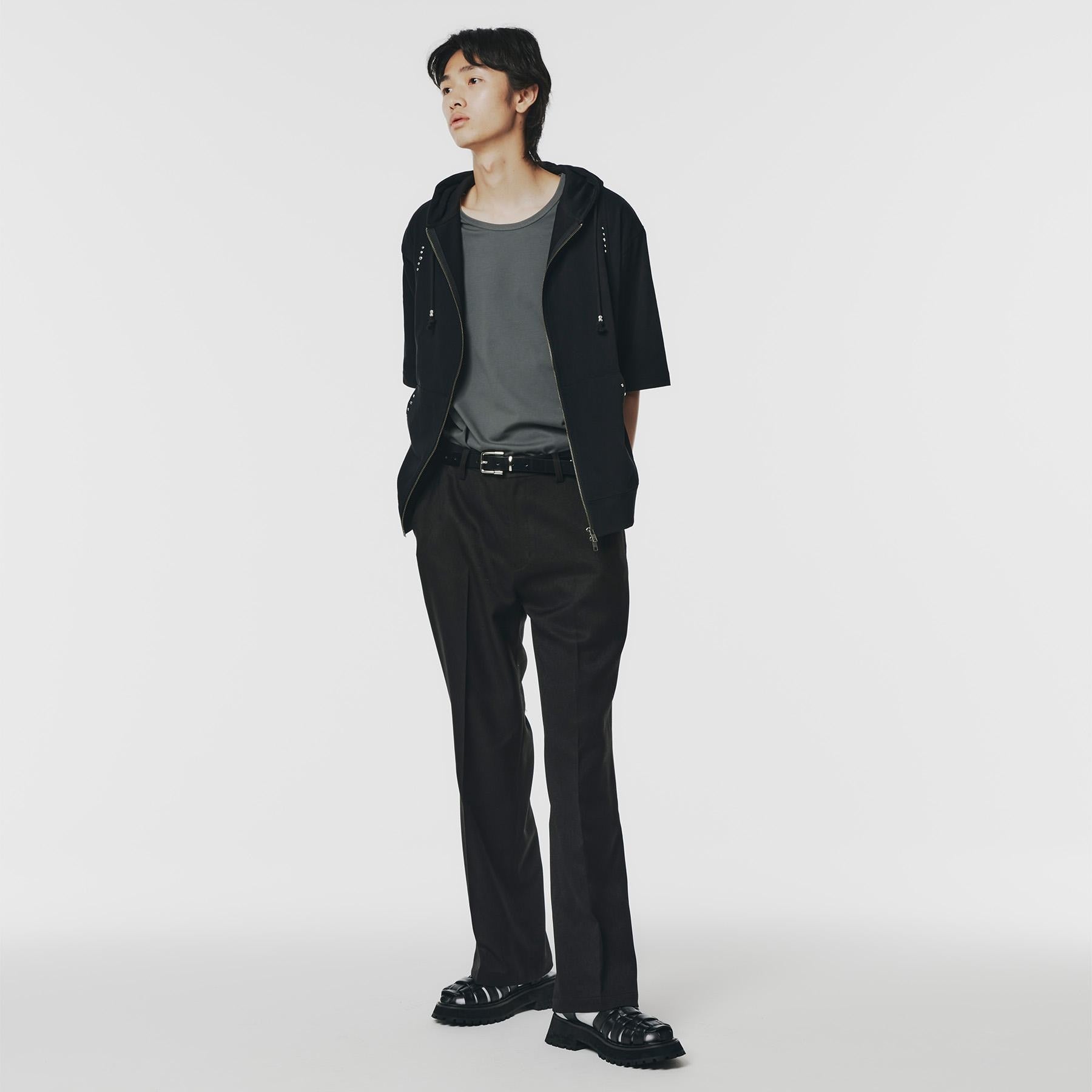 ティーケー タケオ キクチ tk.TAKEO KIKUCHI スタッズ ダブルZIPパーカー （ライトグレー(011)） ライトグレー(011)