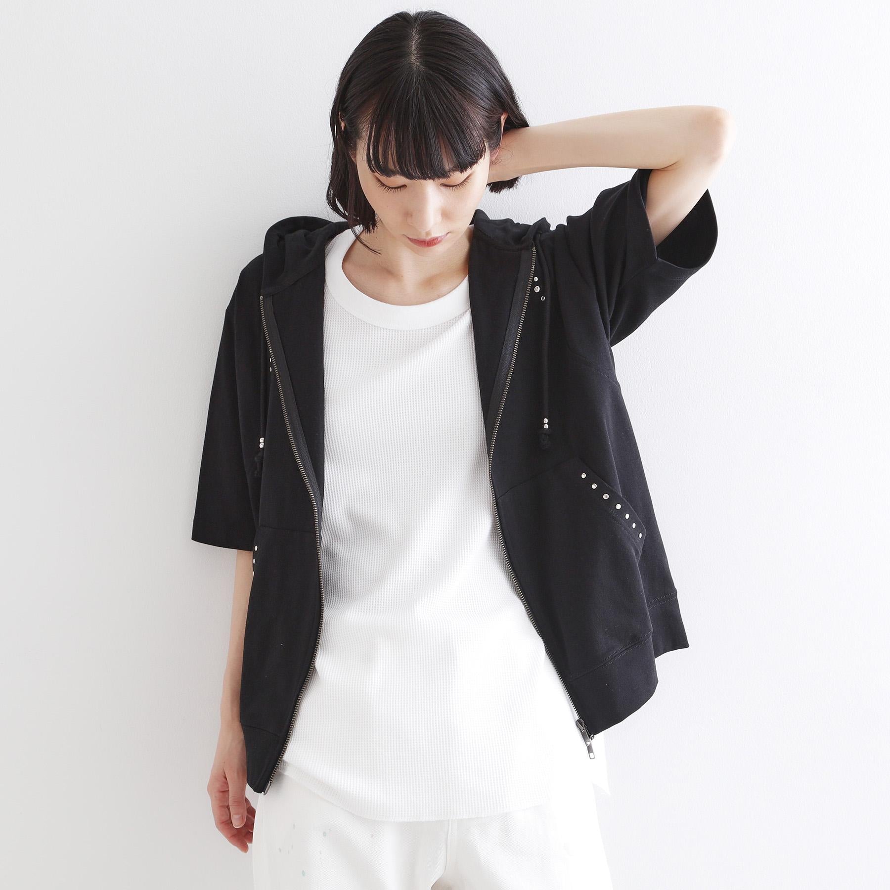 ティーケー タケオ キクチ tk.TAKEO KIKUCHI スタッズ ダブルZIPパーカー （ライトグレー(011)） ライトグレー(011)