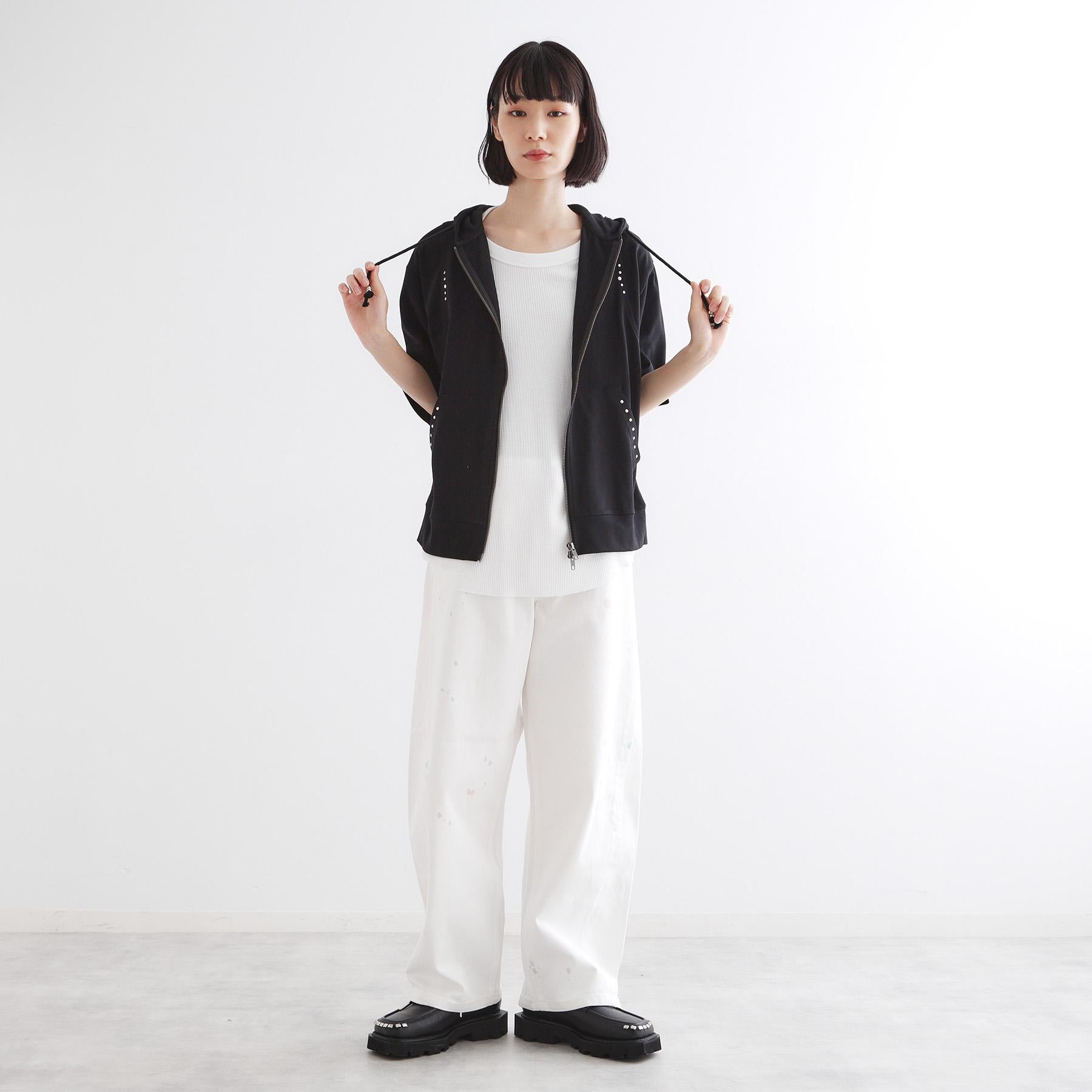 ティーケー タケオ キクチ tk.TAKEO KIKUCHI スタッズ ダブルZIPパーカー （ライトグレー(011)） ライトグレー(011)