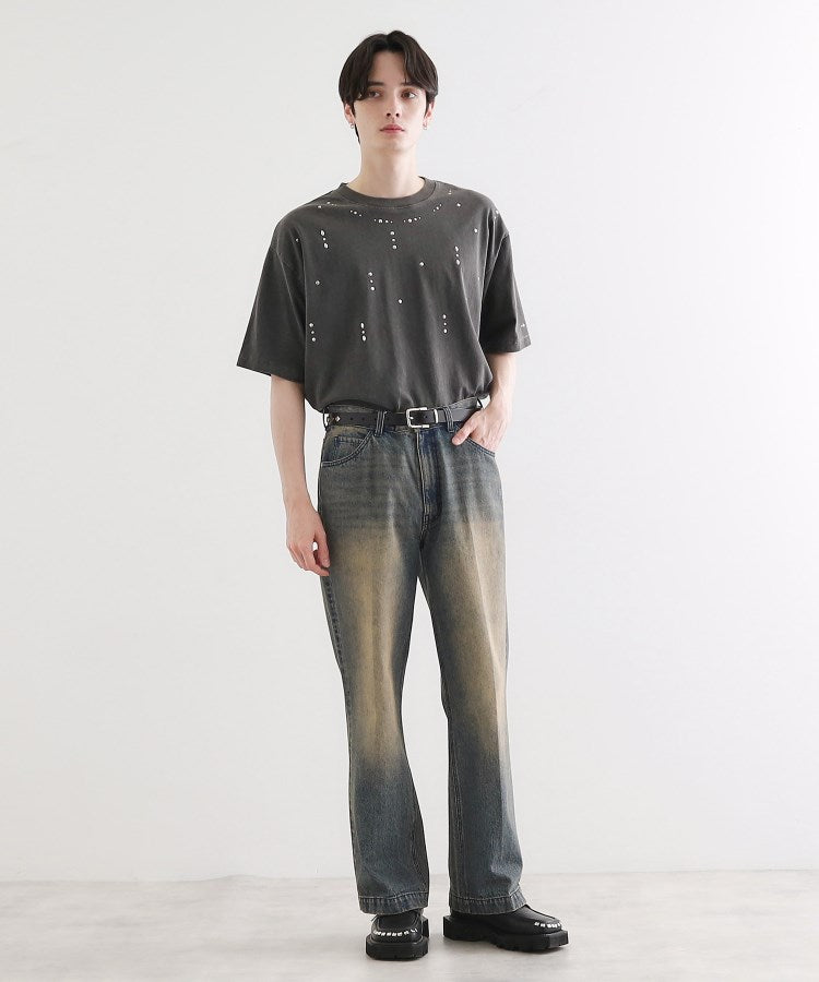 ティーケー タケオ キクチ tk.TAKEO KIKUCHI ヴィンテージライクスタッズTシャツ （ブラック(019)） ブラック(019)
