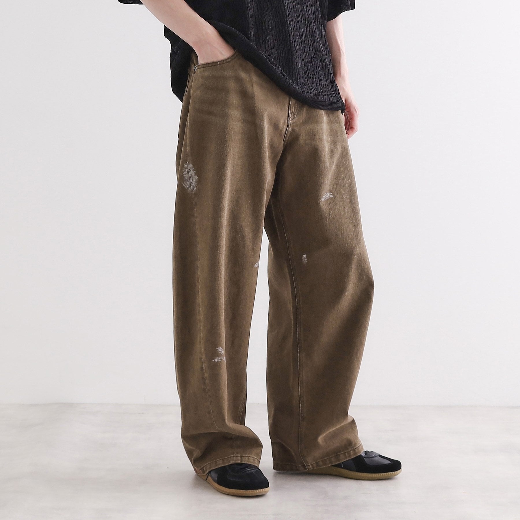 ティーケー タケオ キクチ tk.TAKEO KIKUCHI バレルシルエットパンツ（デニム＆カラーパンツ） （モカブラウン(042)） モカブラウン(042)