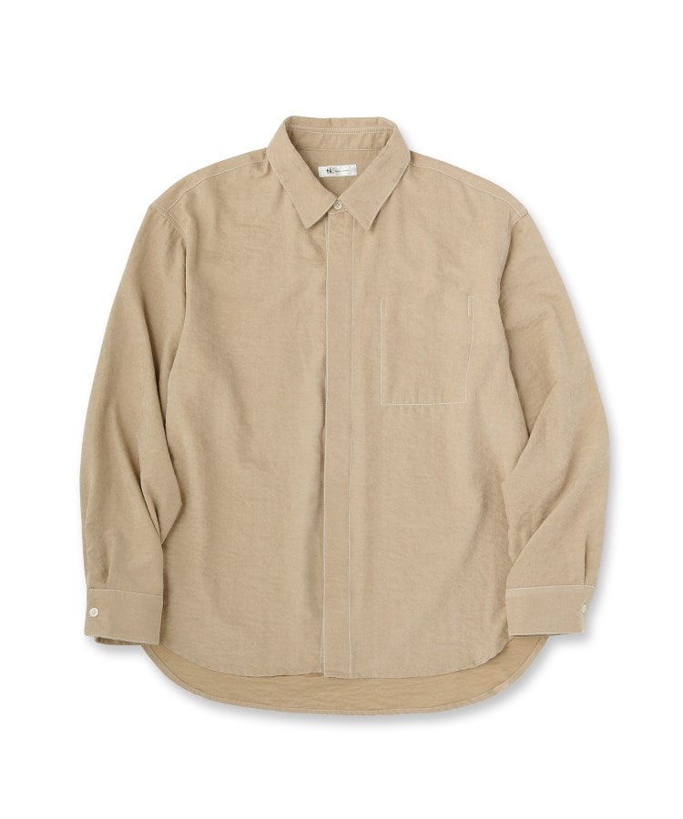 ティーケー タケオ キクチ tk.TAKEO KIKUCHI ビンテージフィブリルライクシャツ （スミクロ(018)） スミクロ(018)