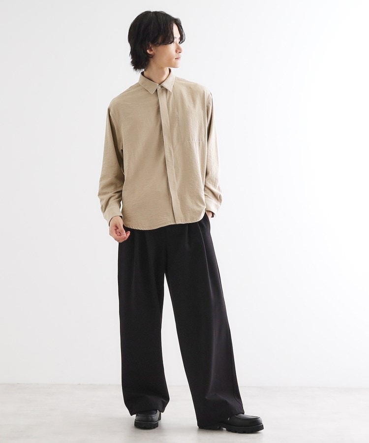 ティーケー タケオ キクチ tk.TAKEO KIKUCHI ビンテージフィブリルライクシャツ （スミクロ(018)） スミクロ(018)