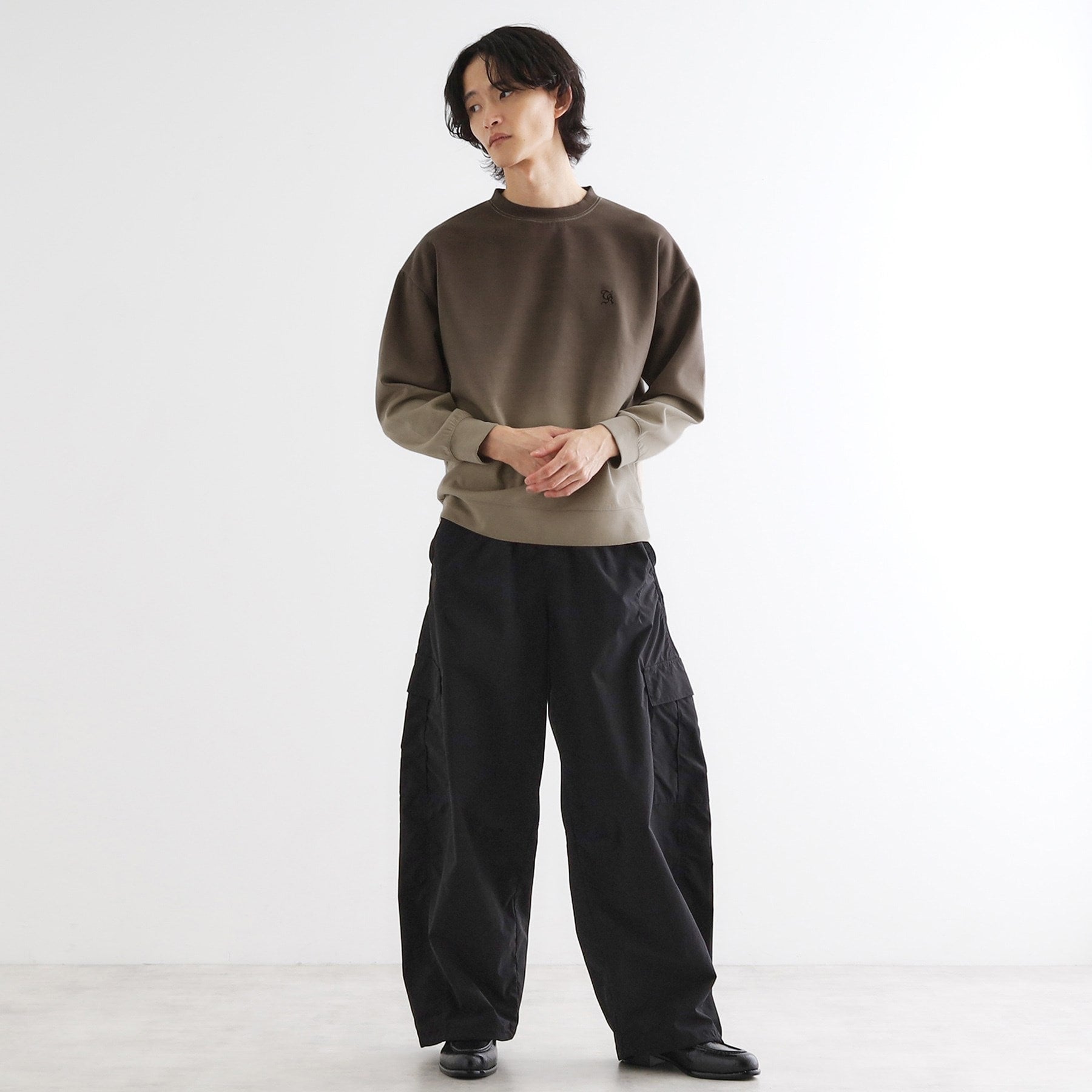 ティーケー タケオ キクチ tk.TAKEO KIKUCHI グラデーションダイ・ダンボールスウェット （ブラウン(044)） ブラウン(044)