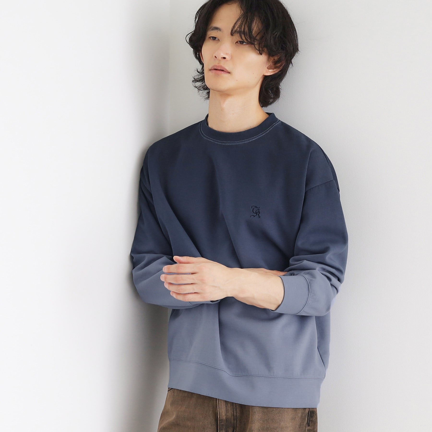 ティーケー タケオ キクチ tk.TAKEO KIKUCHI グラデーションダイ・ダンボールスウェット （ブラウン(044)） ブラウン(044)