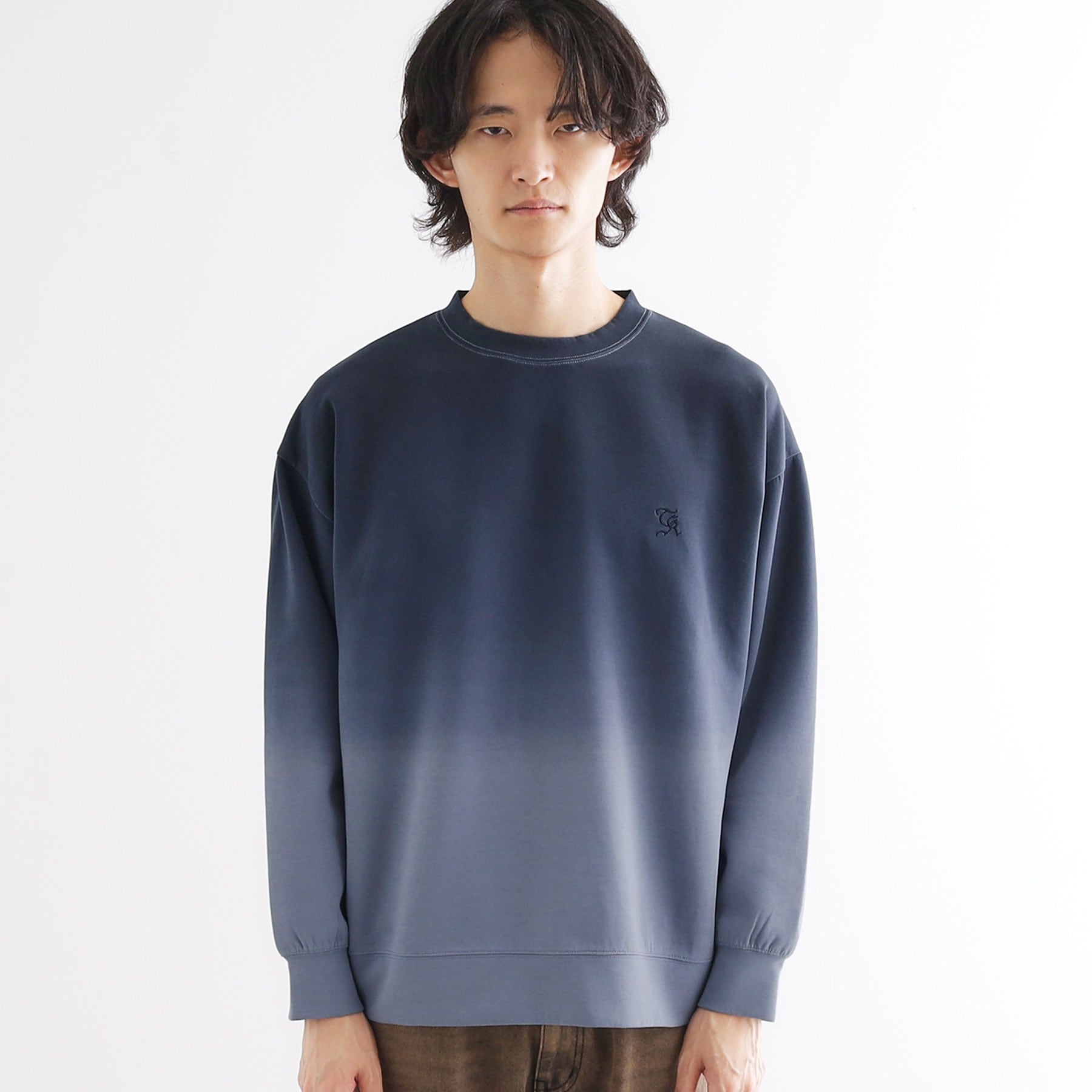 ティーケー タケオ キクチ tk.TAKEO KIKUCHI グラデーションダイ・ダンボールスウェット （ブラウン(044)） ブラウン(044)